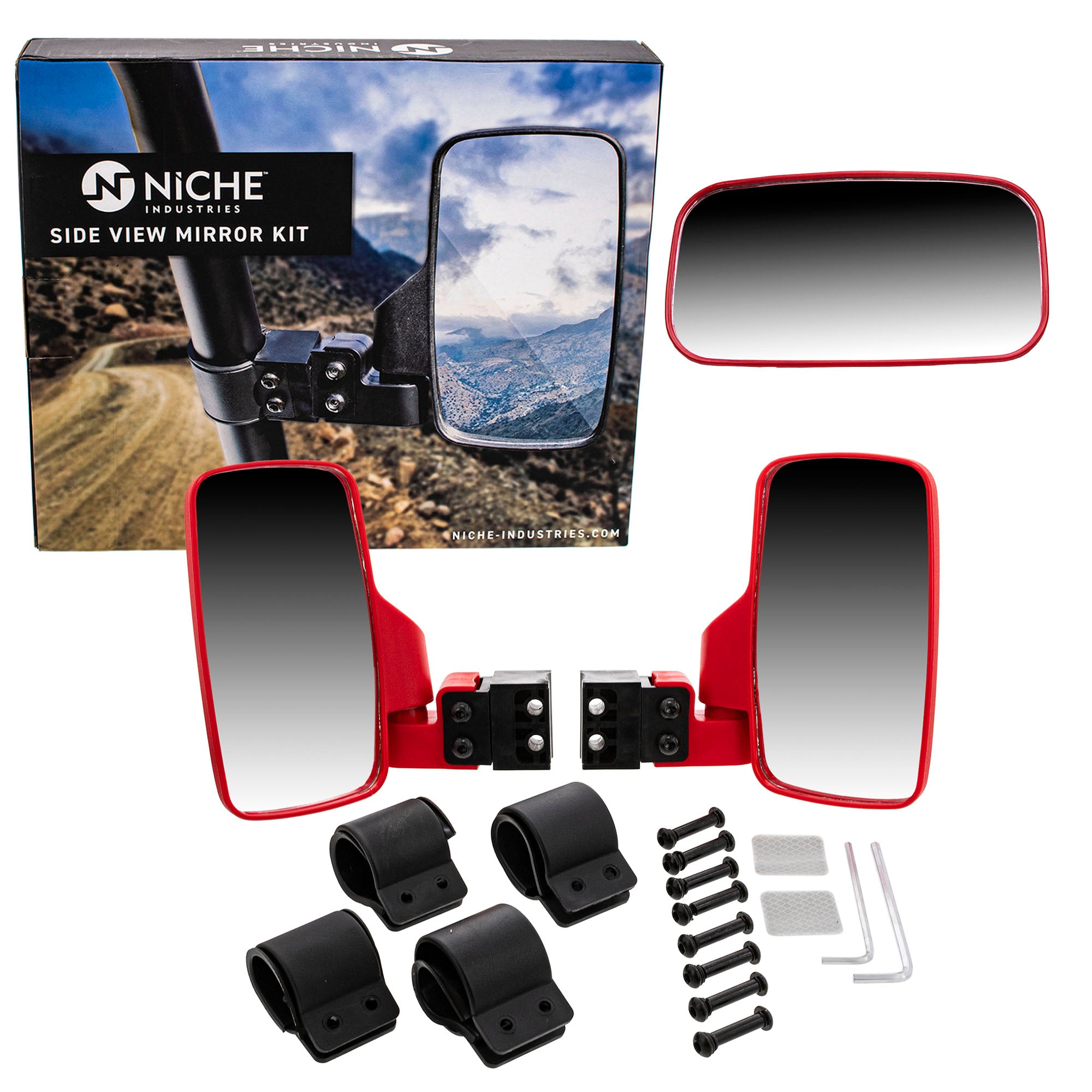 Break Away Side&Rear Wide View Mirror for zOTHER Viking Stampede RZR Rhino K-MIR-0026 NICHE MK1001409