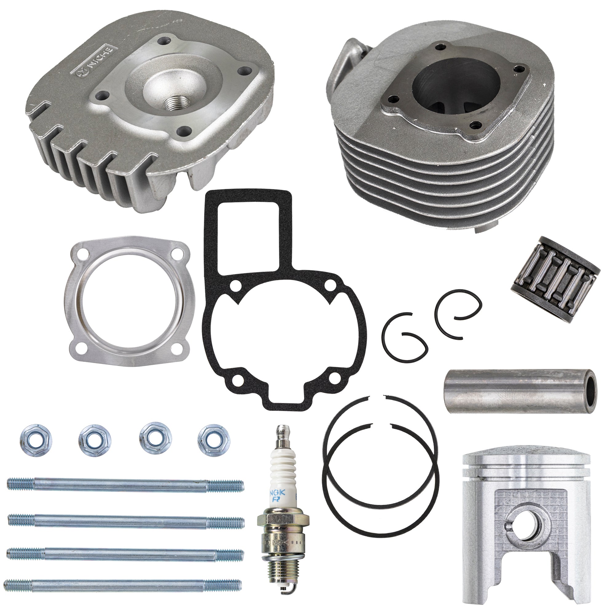 Cylinder Head Piston Gasket Stud Spark Plug Kit for zOTHER Yamaha Suzuki Polaris Kawasaki NICHE MK1000926