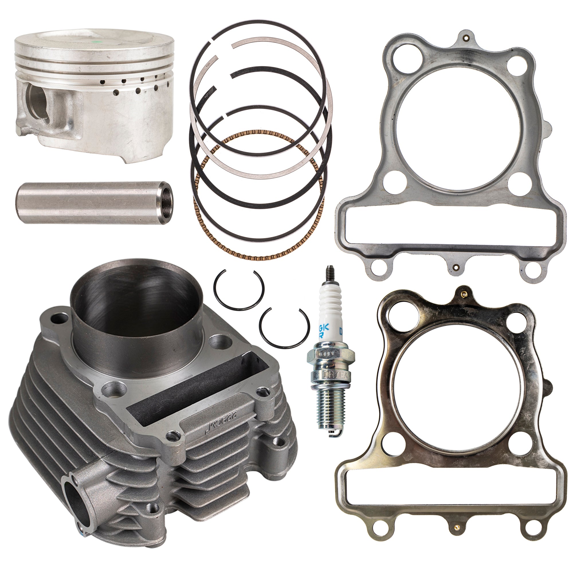 Cylinder Piston Gasket Spark Plug Kit for zOTHER Yamaha Tri Timberwolf Moto Bear NICHE MK1000963