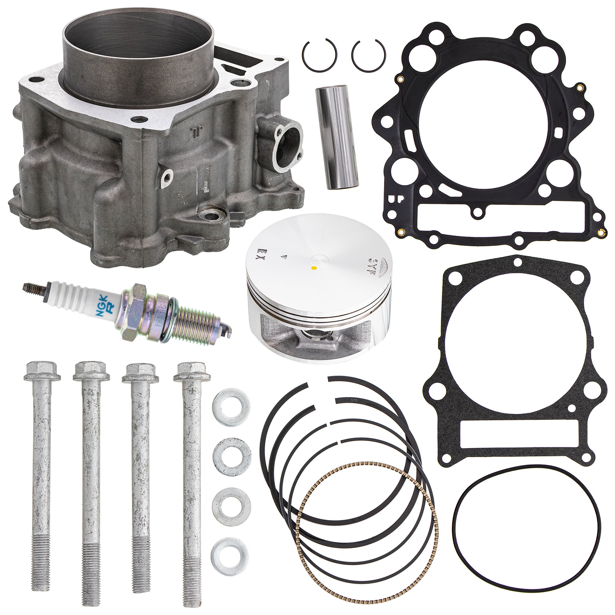 Cylinder Piston Gasket Stud Spark Plug Kit for zOTHER Yamaha Rhino Raptor Grizzly NICHE MK1001000