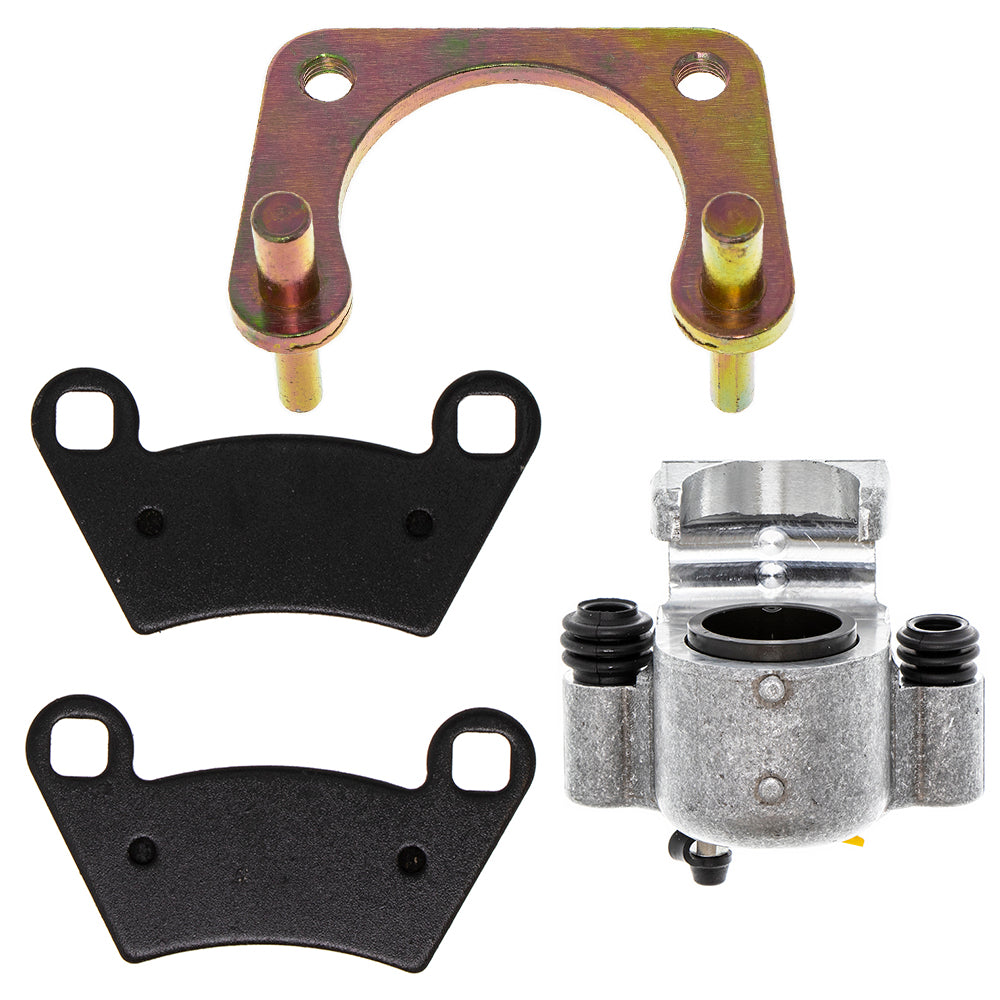 Rear Left Brake Caliper Pads Bracket Kit for Polaris GEM RZR Ranger MRZR Brutus 2202413 NICHE MK1001012