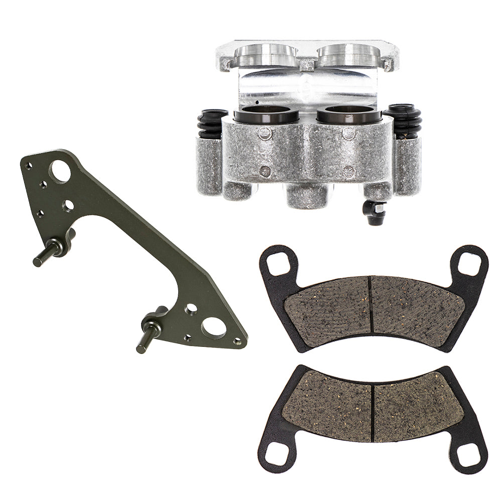Front Left Brake Caliper Pad Bracket for Polaris GEM RZR Ranger MRZR E6 2205949 2203747 NICHE MK1001051
