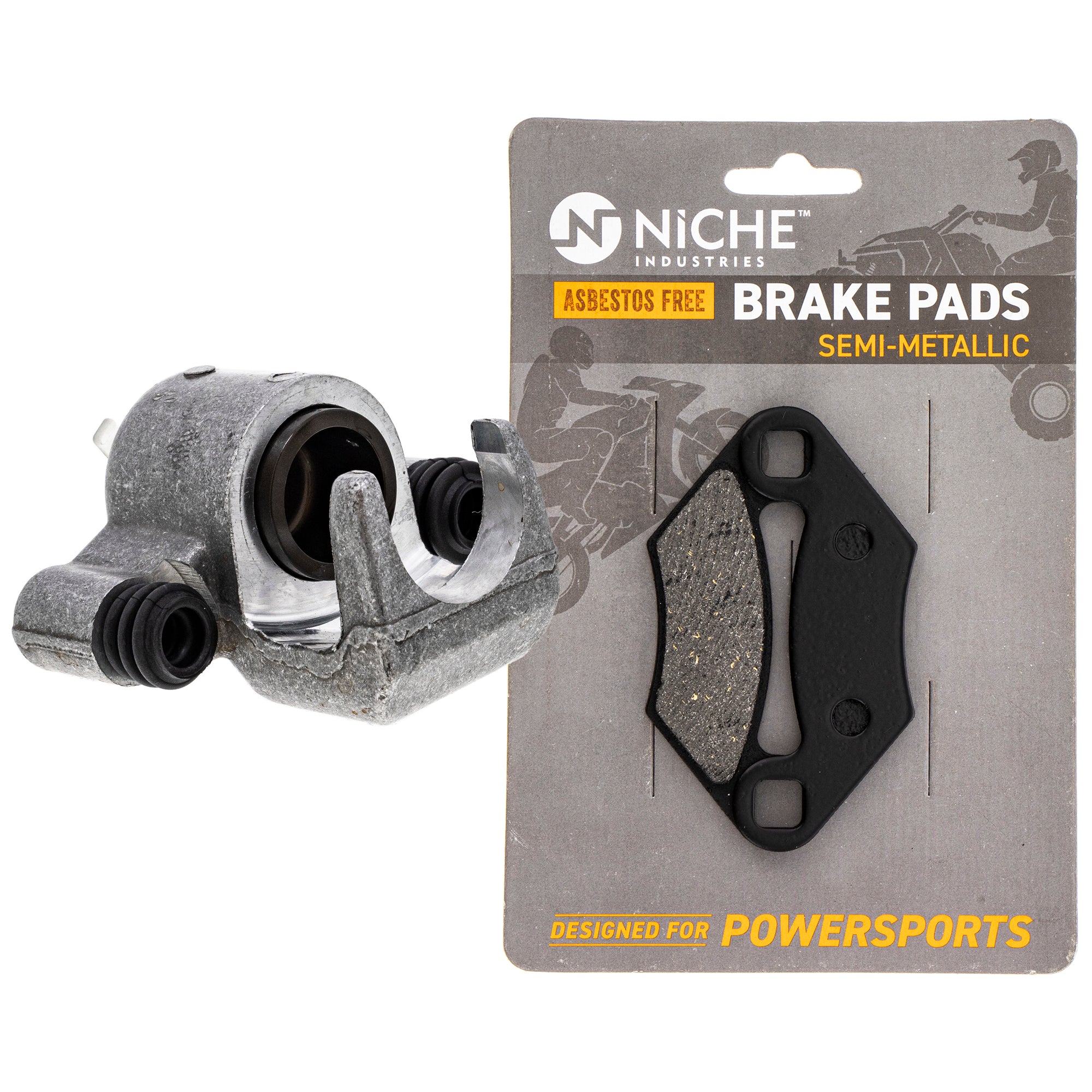 Front Left Brake Caliper & Pad Kit for Polaris Xplorer Xpedition Worker Trail 2202412 NICHE MK1001110