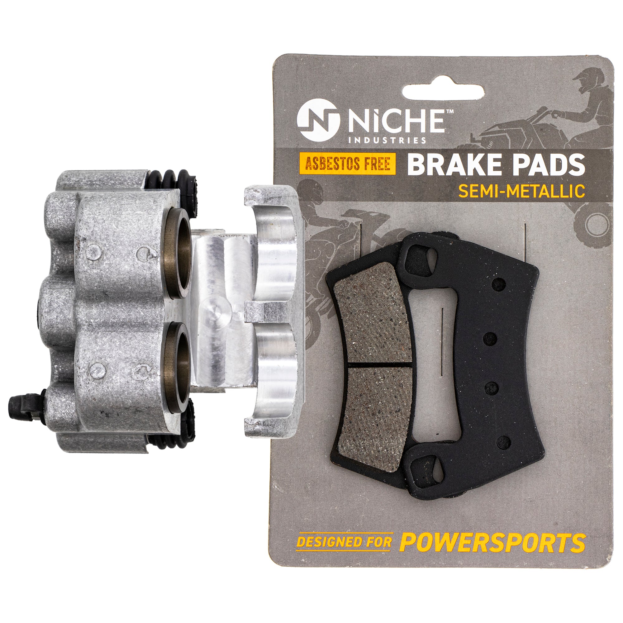 Front Left Brake Caliper & Pad Kit for Polaris RZR General 2203318 2206025 1912278 1912244 NICHE MK1001124