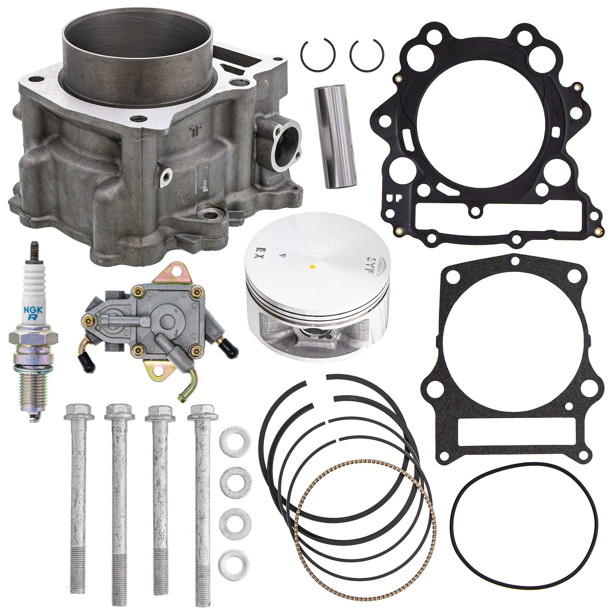 Cylinder Fuel Pump Piston Gasket Stud Spark Pluge Kit for zOTHER Yamaha Rhino NICHE MK1001129