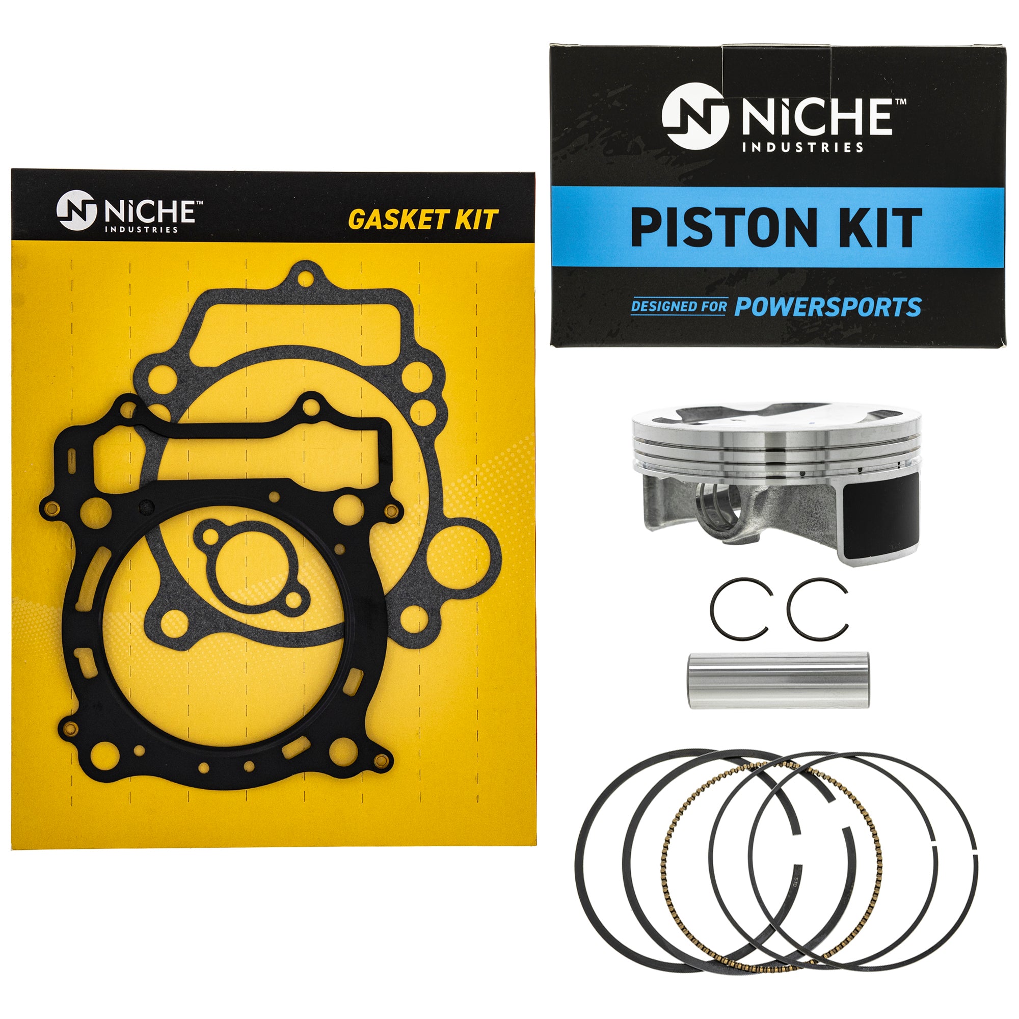 Big Bore Compression Gasket Piston Ring for Yamaha YFZ450 99999-03528-00 5TG-11631-12-00 NICHE MK1001151