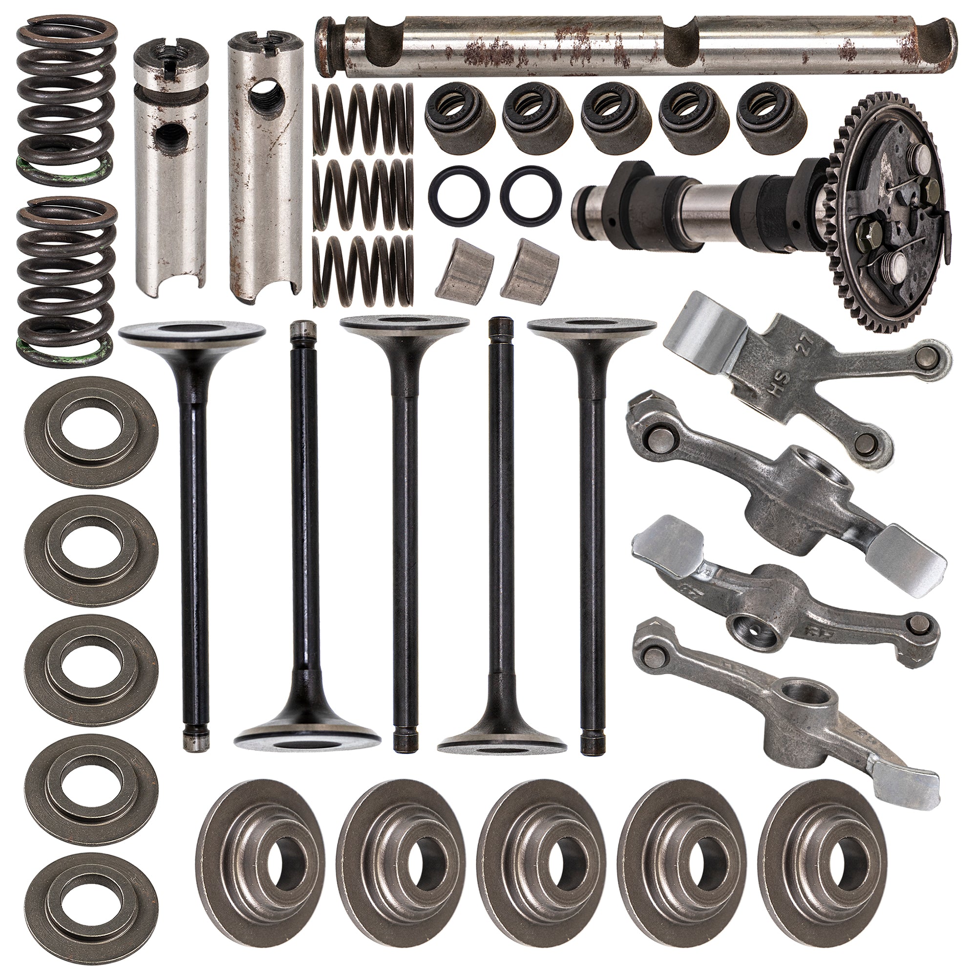 Cylinder Head Camshaft Rocker Arm Valve Kit for zOTHER Yamaha Rhino Grizzly 93210-08521-00 NICHE MK1001199