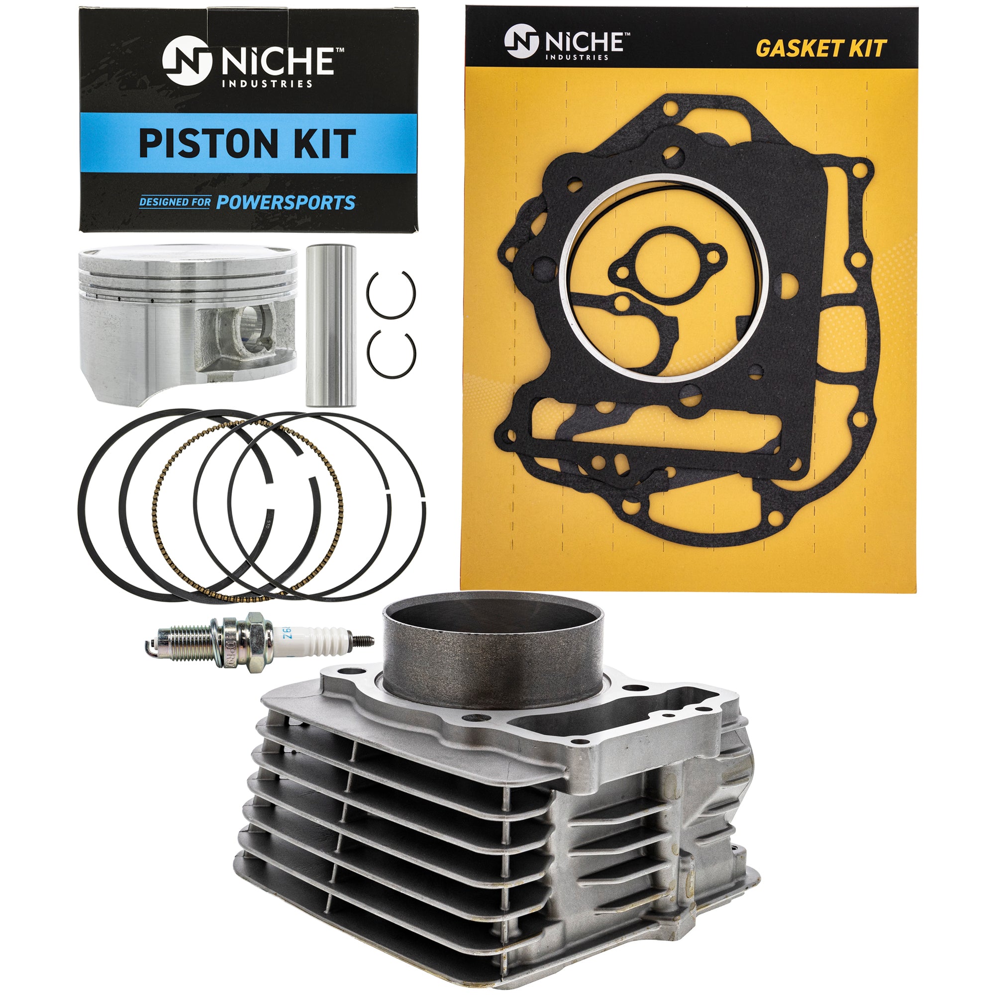 Cylinder Piston Gasket Spark Plug Kit for zOTHER Honda XR400R TRX400 SporTrax 98061-59616 NICHE MK1001216