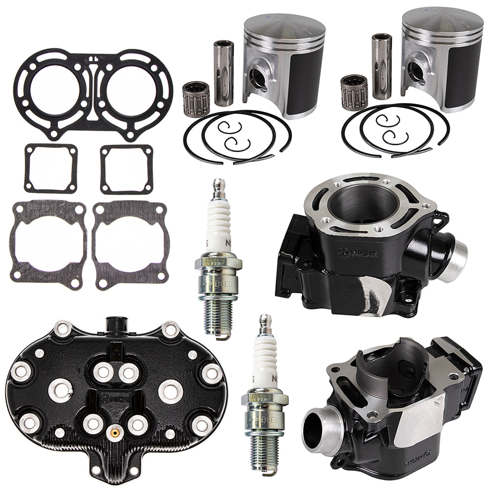 Cylinder Head Piston Gasket Spark Plug Kit for zOTHER Yamaha Banshee BR8-ES000-00-00 NICHE MK1001228