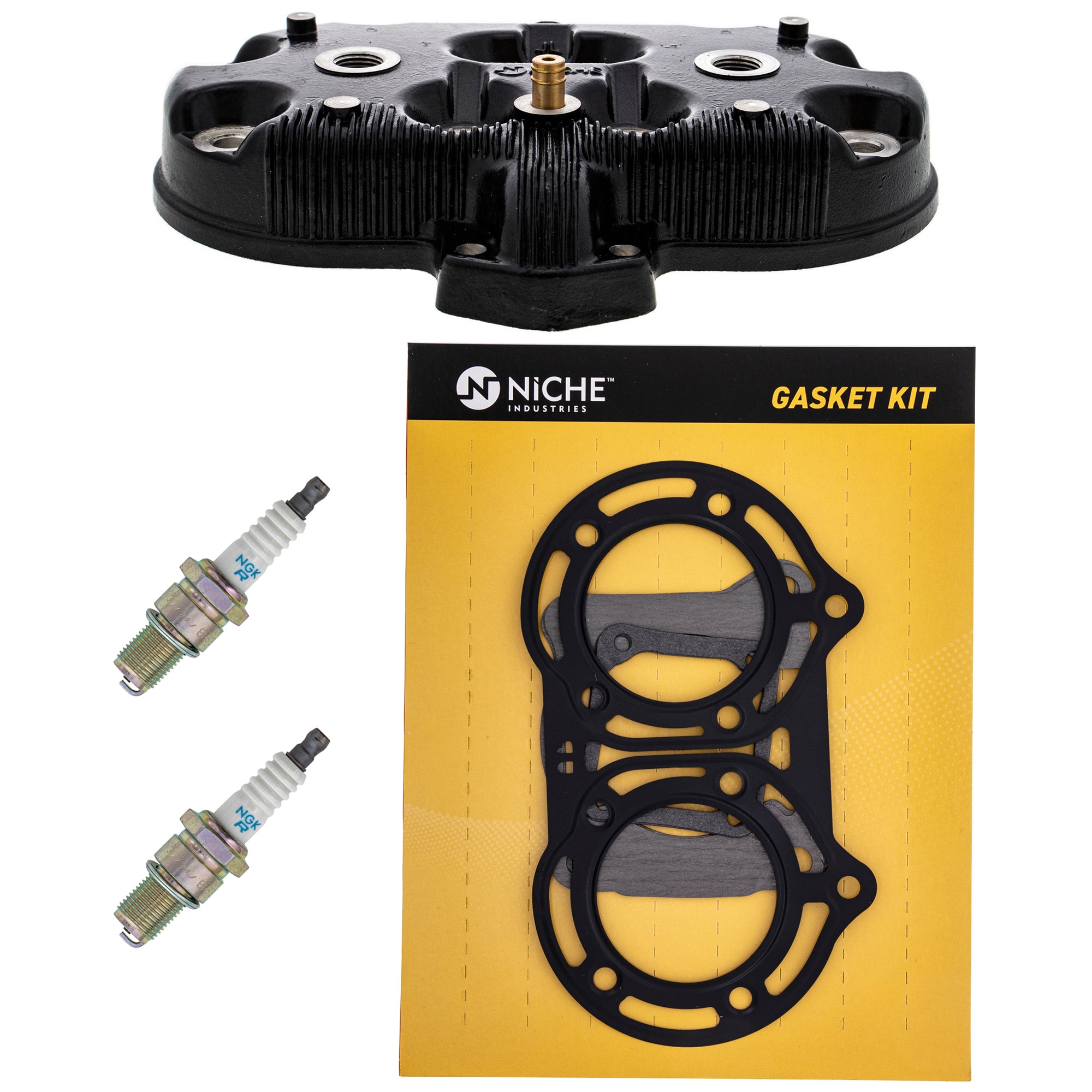 Cylinder Head Gasket Spark Plug Kit for zOTHER Yamaha Banshee BR8-ES000-00-00 NICHE MK1001229