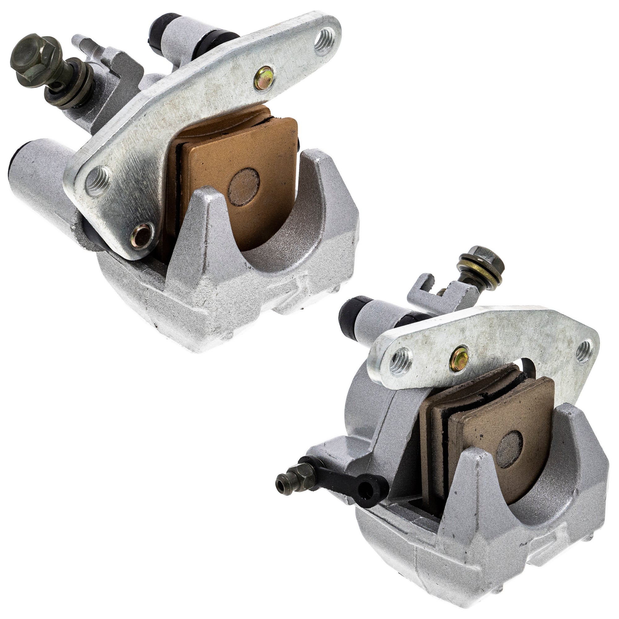 Front Left Right Brake Calipers Pads For Yamaha Raptor 350