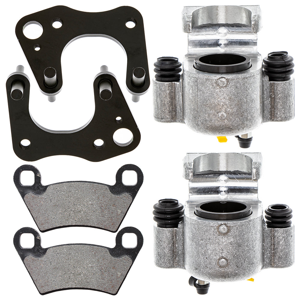 Front Brake Calipers & Pads Set for zOTHER Polaris GEM Ranger Dunn ACE 1912120 1912119 NICHE MK1001237