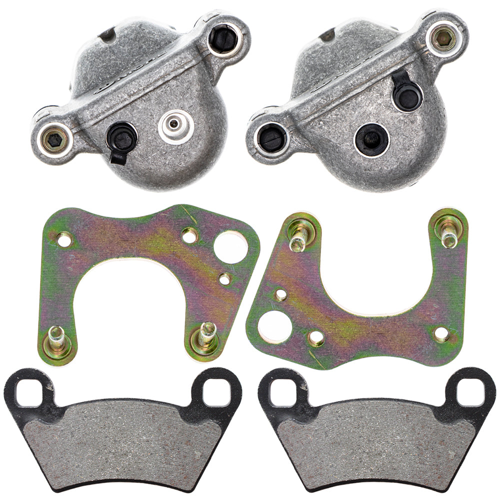 Front Brake Calipers & Pads Set for zOTHER Polaris GEM Ranger PPS 5134345 5132830 1910785 NICHE MK1001238