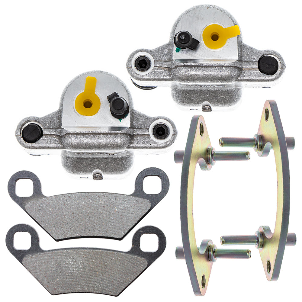 Front Brake Calipers & Pads Set for zOTHER Polaris GEM Sportsman Scrambler 1911302 1911301 NICHE MK1001241