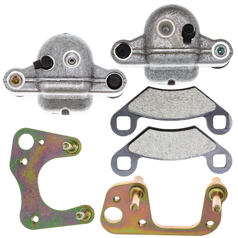 Front Brake Calipers & Pads Set for zOTHER Polaris Sportsman Magnum 1910310 1910271 NICHE MK1001247