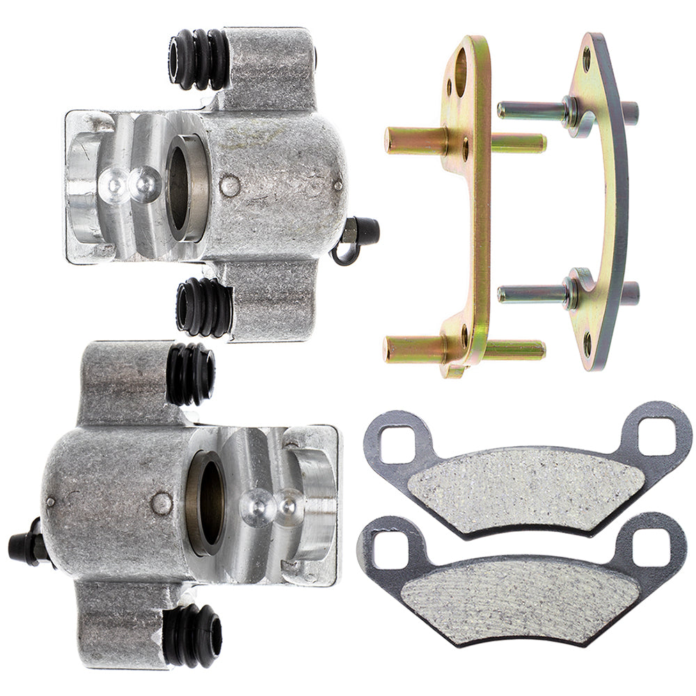 Front Brake Calipers & Pads Set for Polaris Xpress Xplorer Xpedition Worker 1910271 NICHE MK1001249