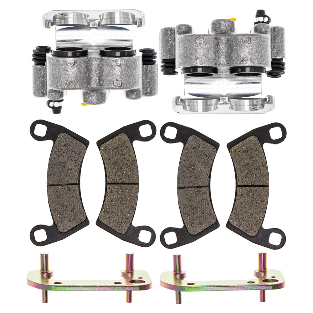Front Brake Calipers & Pads Set for zOTHER Polaris GEM Ranger EM1400 1911231 1911230 NICHE MK1001257