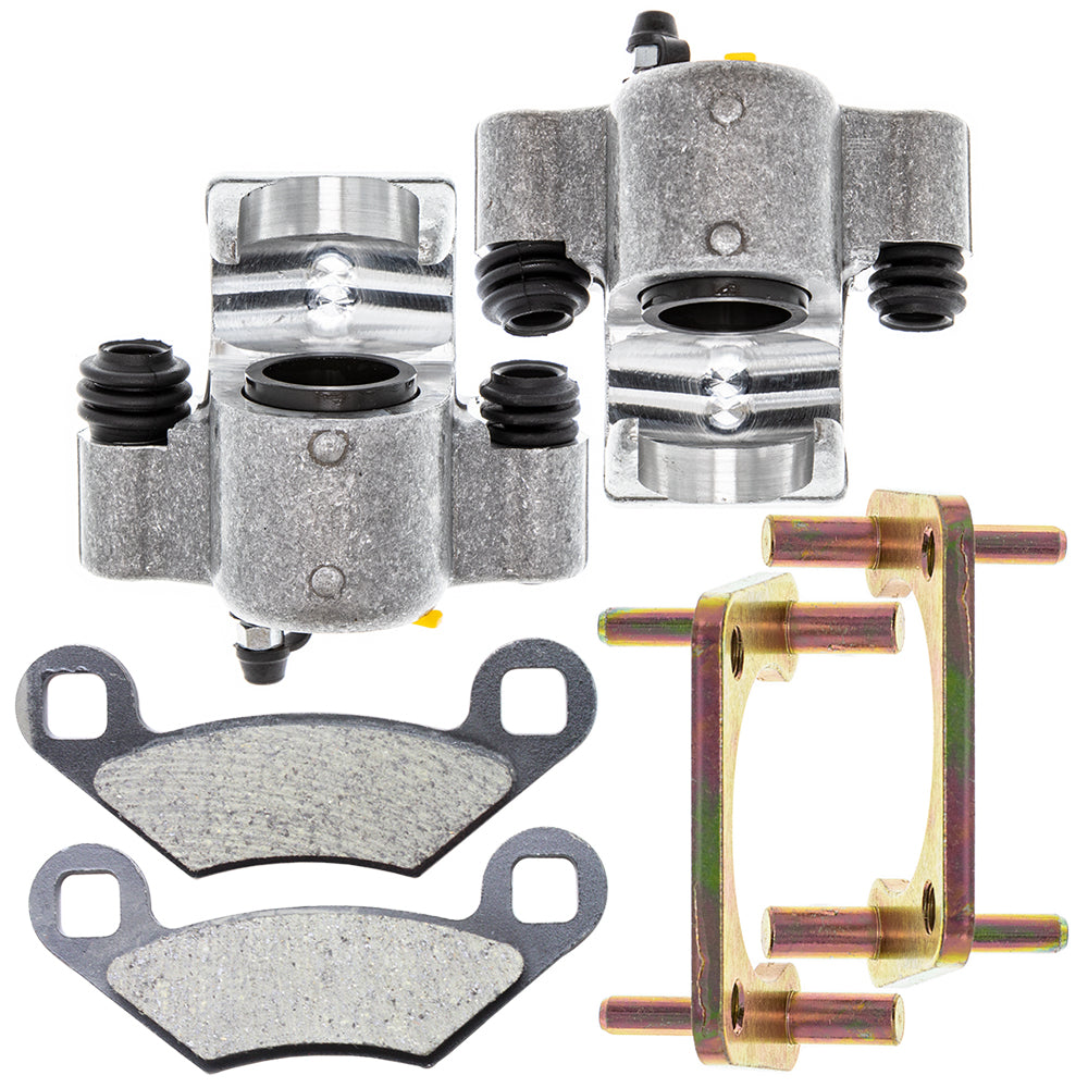 Rear Brake Calipers & Pads Set for zOTHER Polaris GEM RZR Ranger ACE 1911716 1911715 NICHE MK1001269