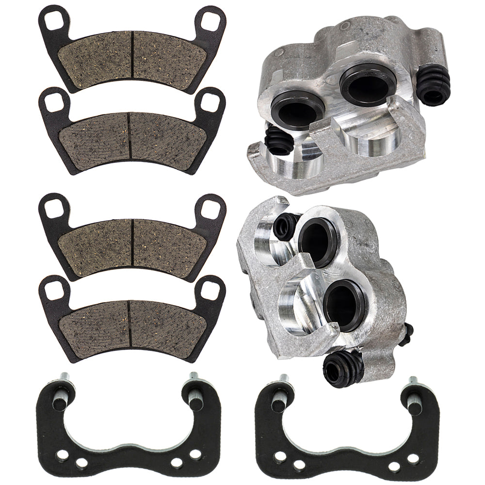 Rear Brake Calipers & Pads Set for Polaris RZR Ranger MRZR 1912375 1912374 1912365 1912364 NICHE MK1001277