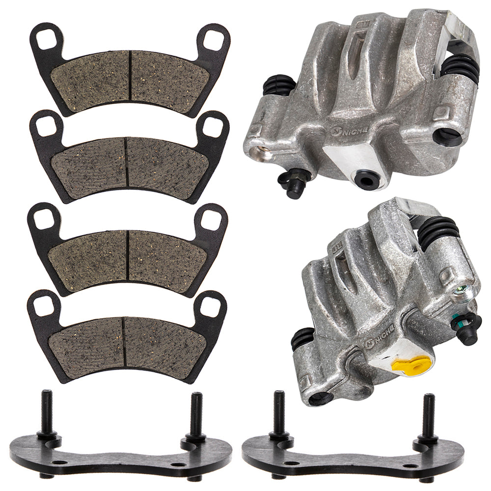 Rear Brake Calipers & Pads Set for zOTHER Polaris RZR Ranger 1912262 1912261 1912142 NICHE MK1001278