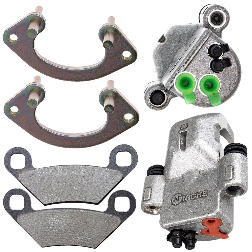 Rear Brake Calipers & Pads Set for Polaris Sportsman Scrambler 1912408 1911415 1911375 NICHE MK1001280
