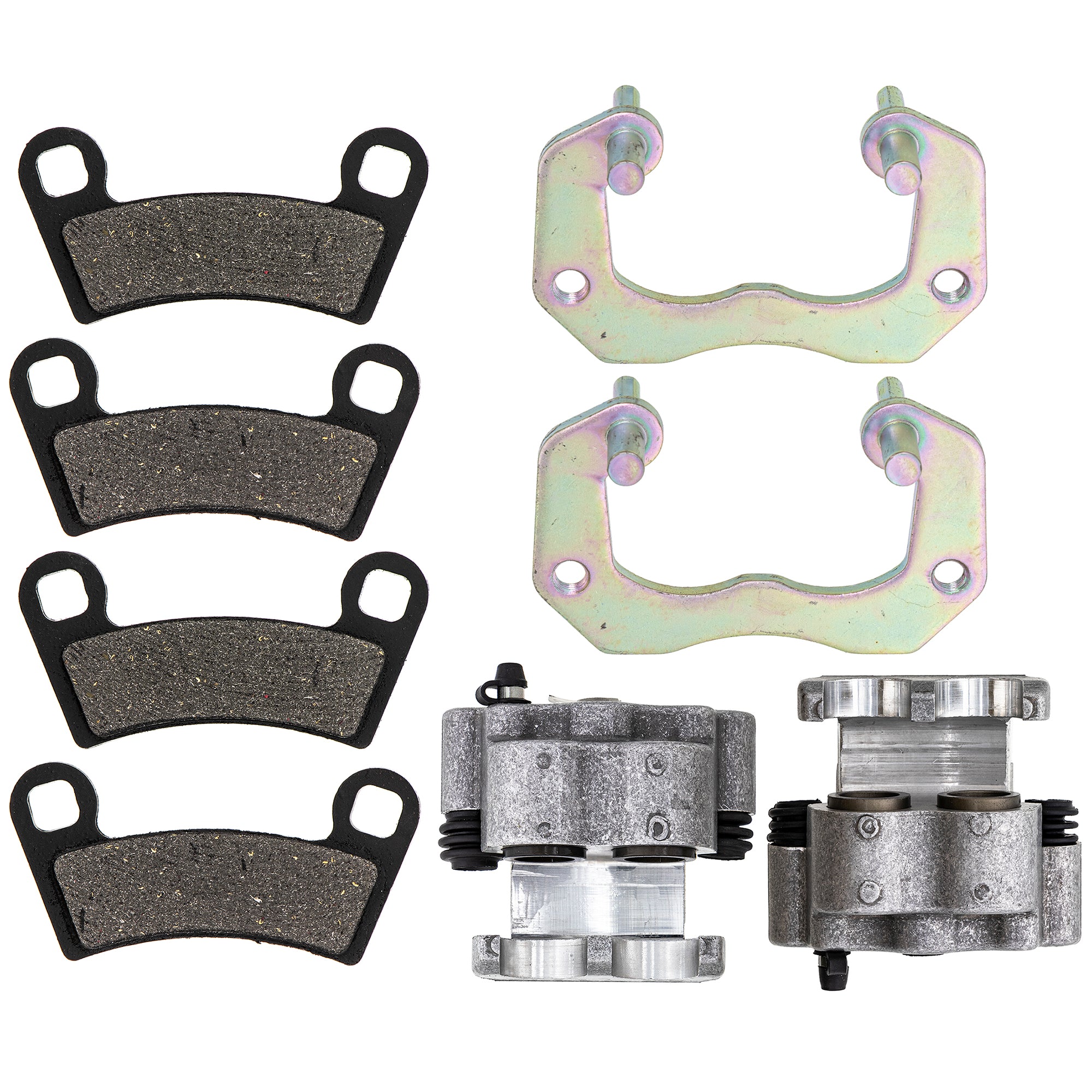 Rear Brake Calipers & Pads Set for Polaris Sportsman Scrambler RZR 1911459 1911458 1911416 NICHE MK1001281
