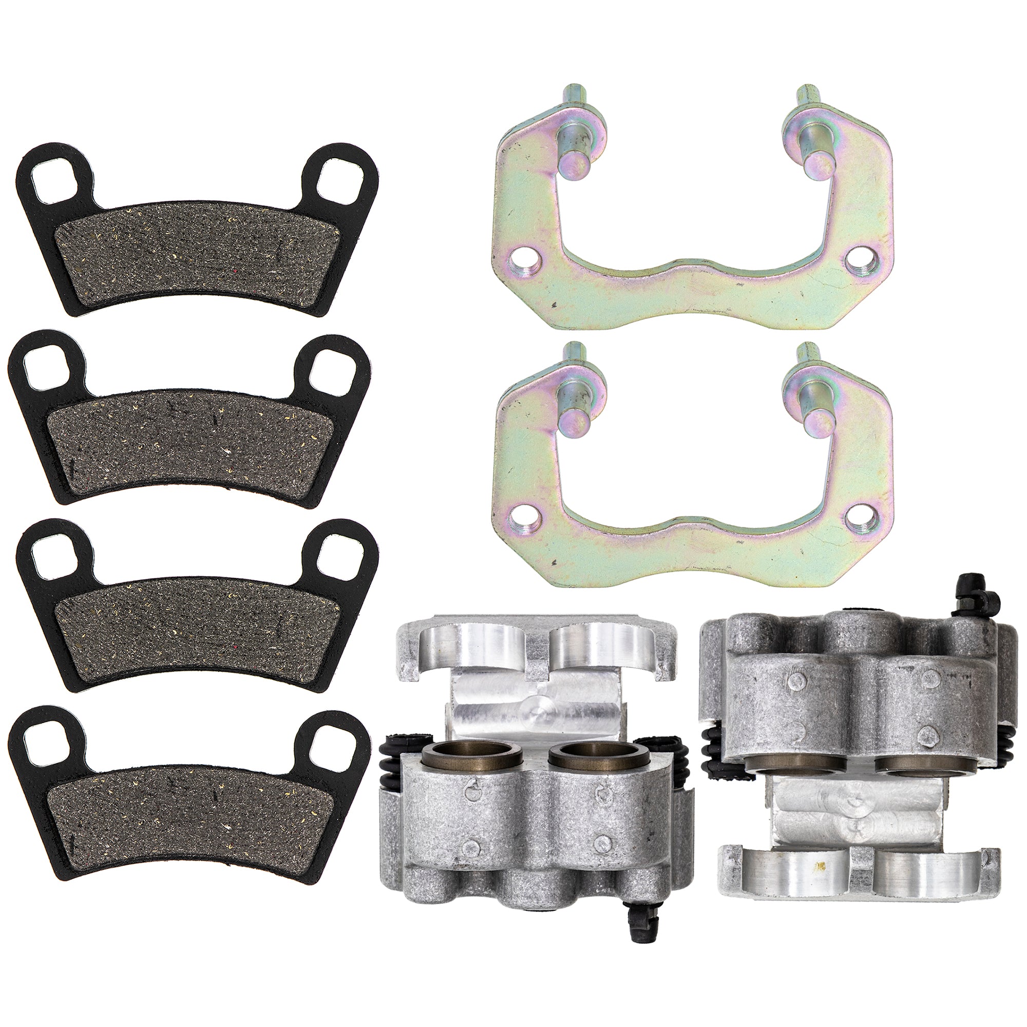 Rear Brake Calipers & Pads Set for Polaris RZR Ranger Pro General 2203318 5135665 1912275 NICHE MK1001282
