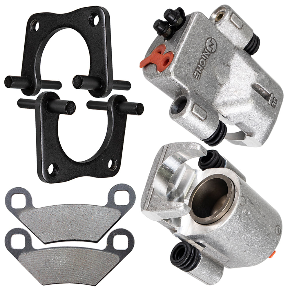Rear Brake Calipers & Pads Set for Polaris Sportsman RZR Hawkeye General 2206025 1912278 NICHE MK1001283