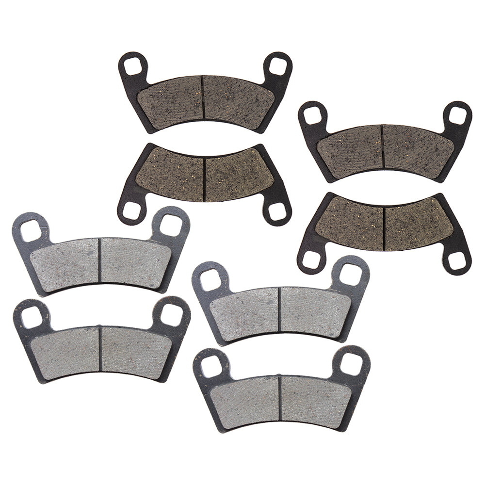 Semi-Metallic Brake Pad Set Front/Rear for Polaris GEM RZR Ranger Pro General 2205949 NICHE MK1001317