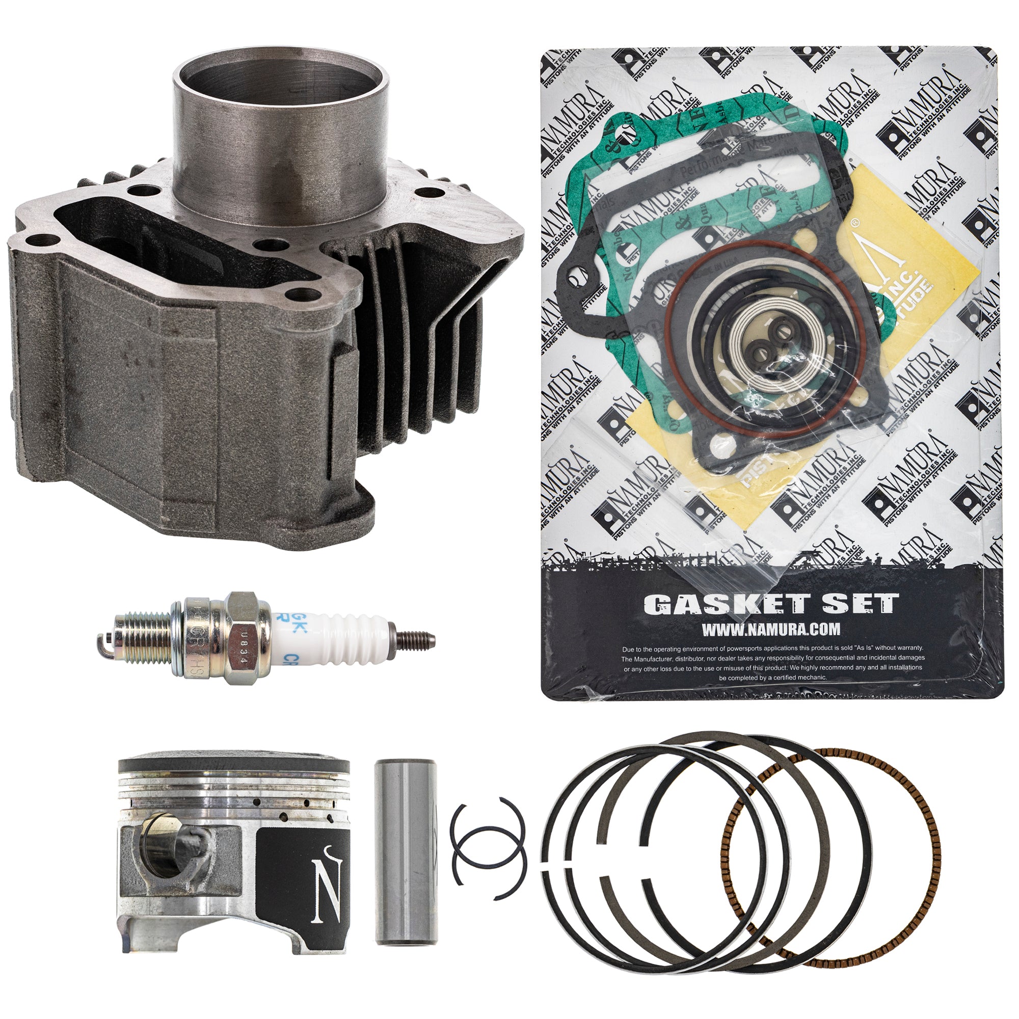 Cylinder Piston Gasket Spark Plug Kit for zOTHER Yamaha Badger C7H-SA000-00-00 NICHE MK1001338