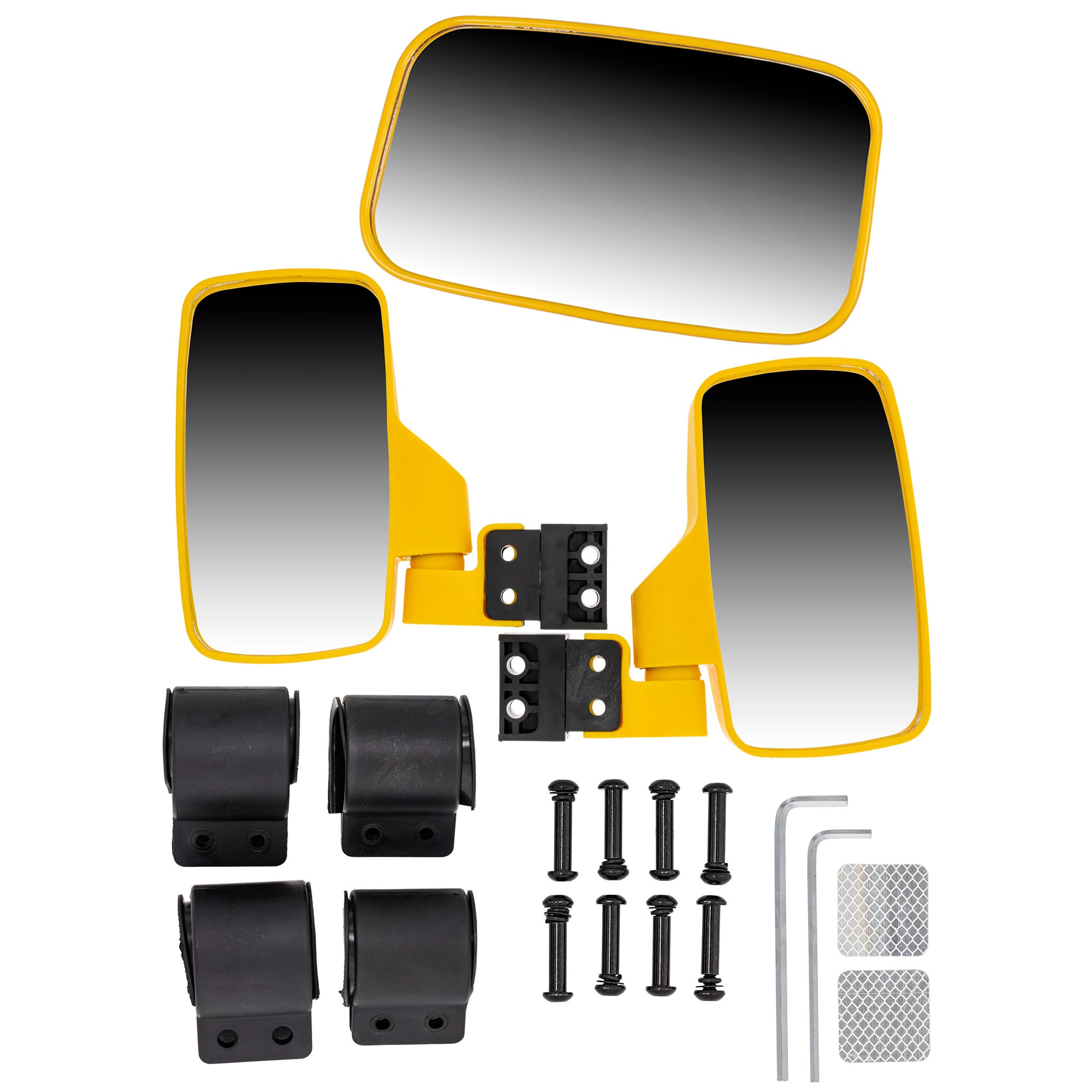Yellow Break Away Side&Rear View Mirror for zOTHER Viking Stampede RZR Rhino K-MIR-0019 NICHE MK1001410