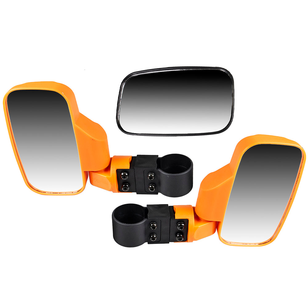 Orange Break Away Side&Rear View Mirror for zOTHER Viking Stampede RZR Rhino K-MIR-0020 NICHE MK1002349