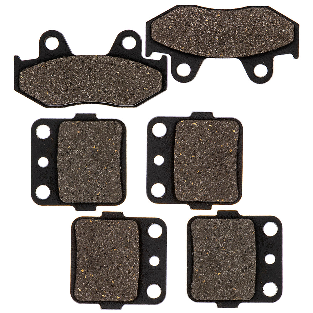 Semi-Metallic Brake Pads Kit Front/Rear for Yamaha YFZ450 5LP-W0046-50-00 5TG-W0046-10-00 NICHE MK1001506