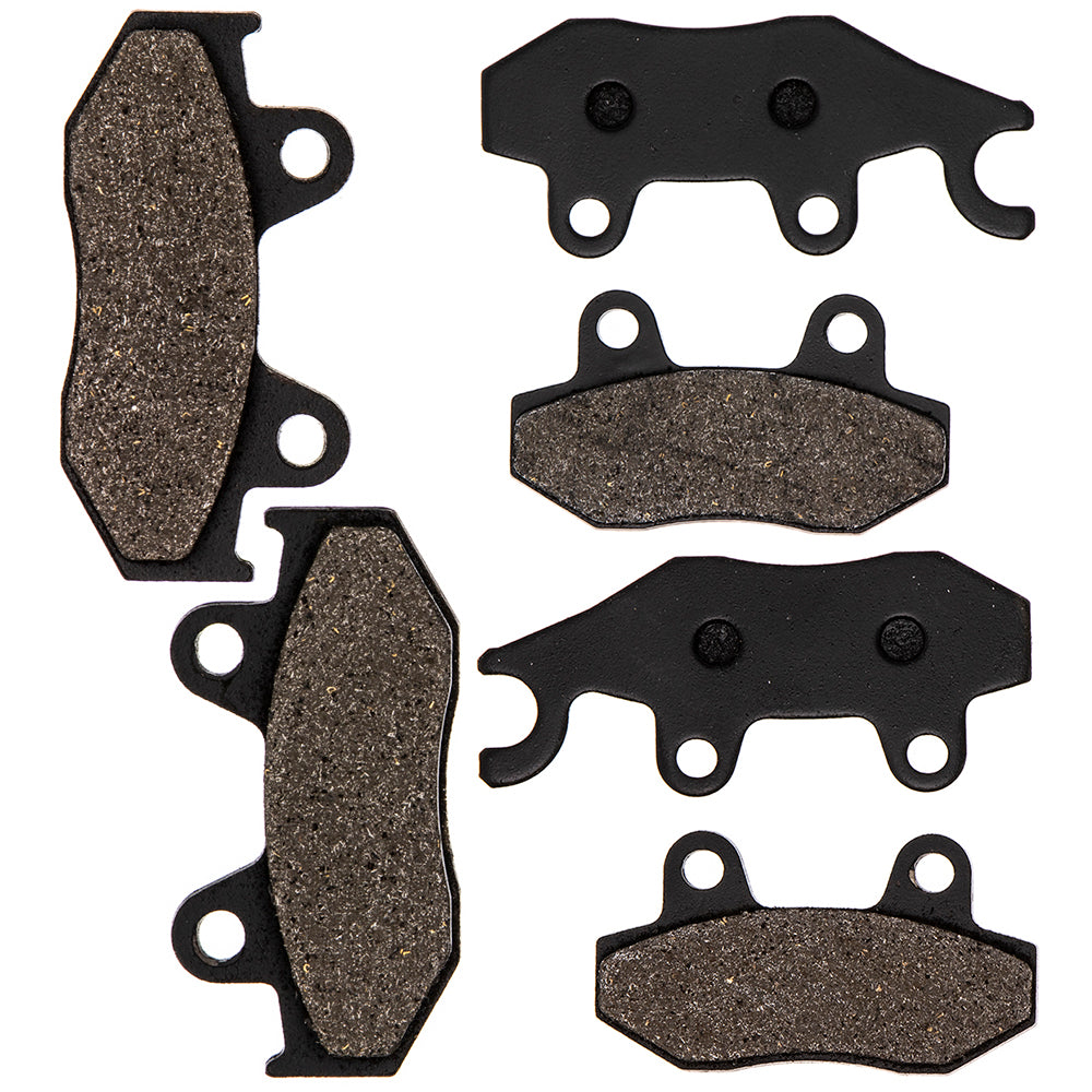 Semi-Metallic Brake Pads Kit Front/Rear for Yamaha YFZ450R YFZ450 Raptor 5TG-W0046-10-00 NICHE MK1001512