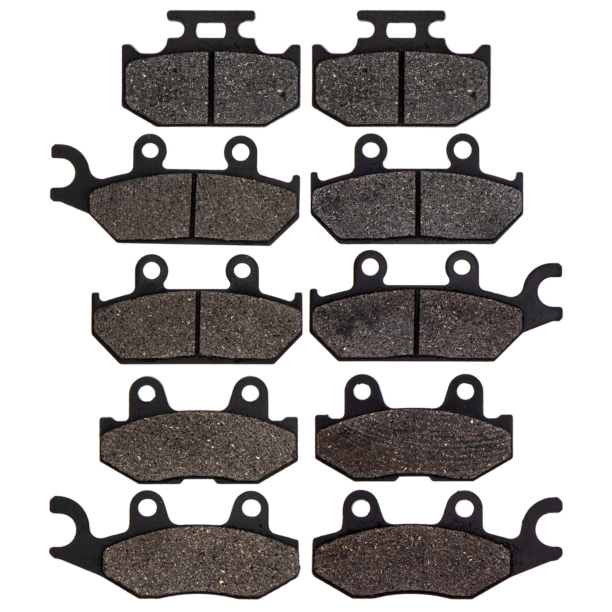Semi-Metallic Brake Pads Kit Front/Rear for zOTHER Yamaha Wolverine Viking 1XD-25805-10-00 NICHE MK1002430