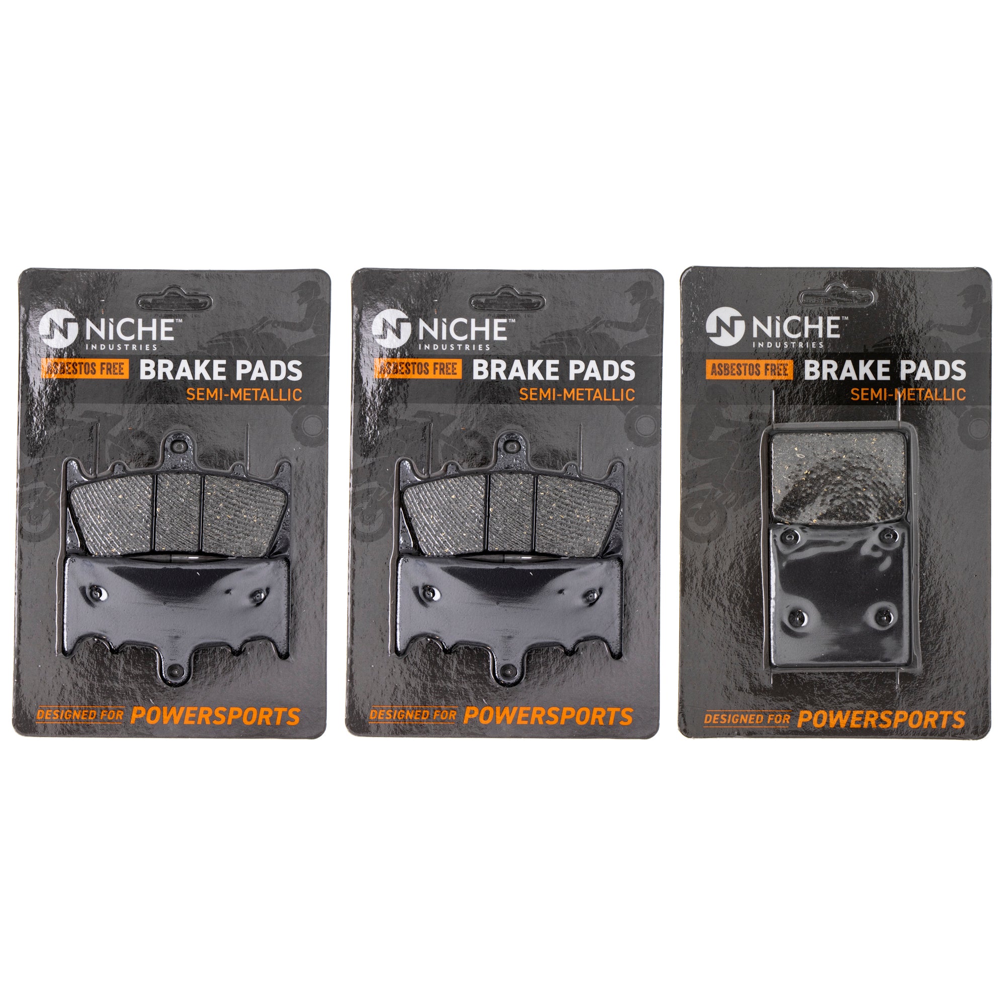 Semi-Metallic Brake Pad Set Front/Rear for zOTHER Suzuki Kawasaki Hayabusa Bandit NICHE MK1002450