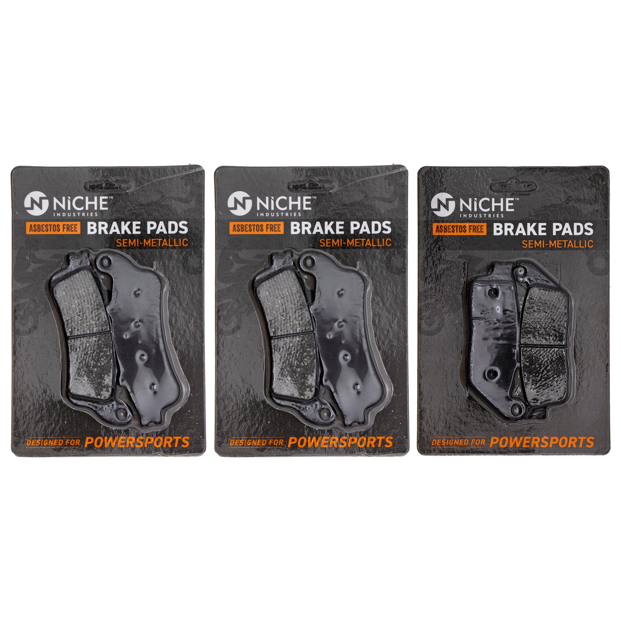Semi-Metallic Brake Pad Set Front/Rear for zOTHER Victory Triumph Suzuki Honda BMW Vision NICHE MK1002456