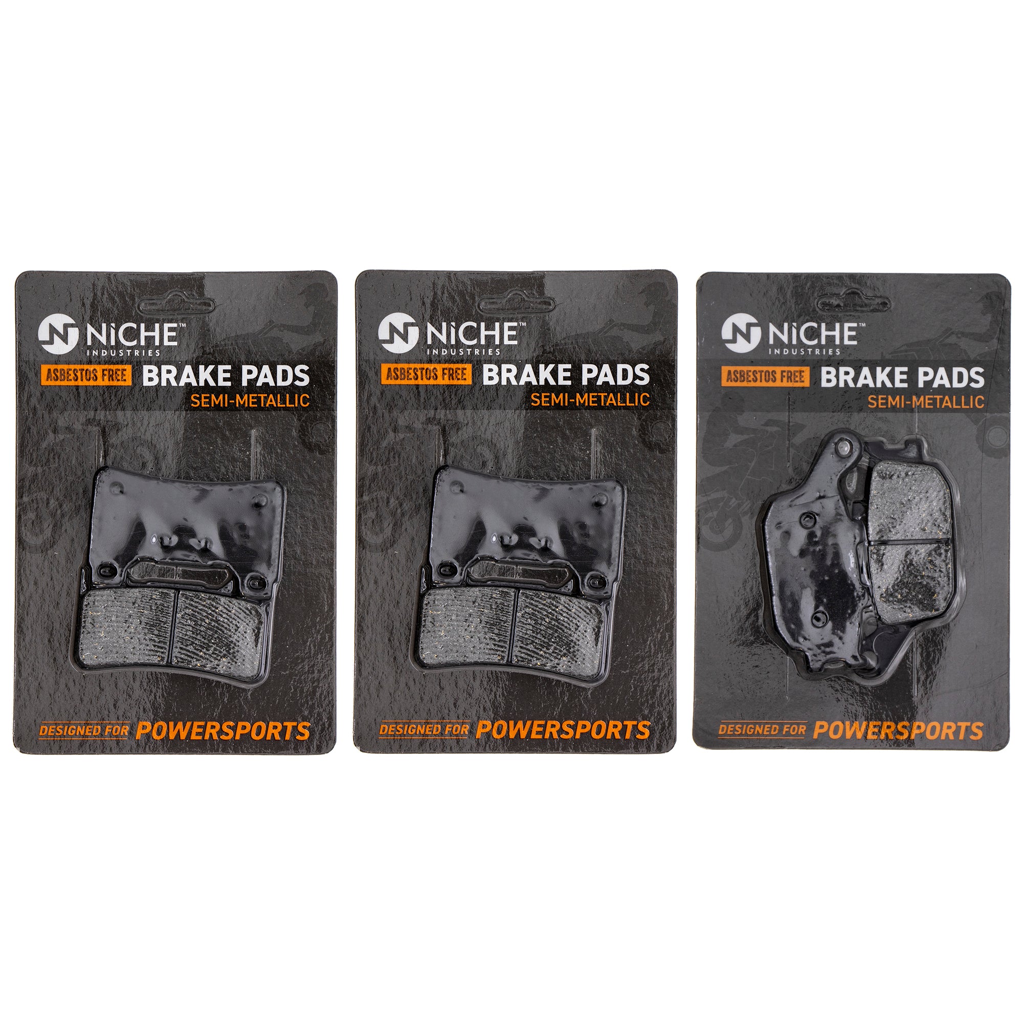 Semi-Metallic Brake Pad Set Front/Rear for zOTHER Honda CBR600RR CBR1000RR 43105-MW0-425 NICHE MK1002462