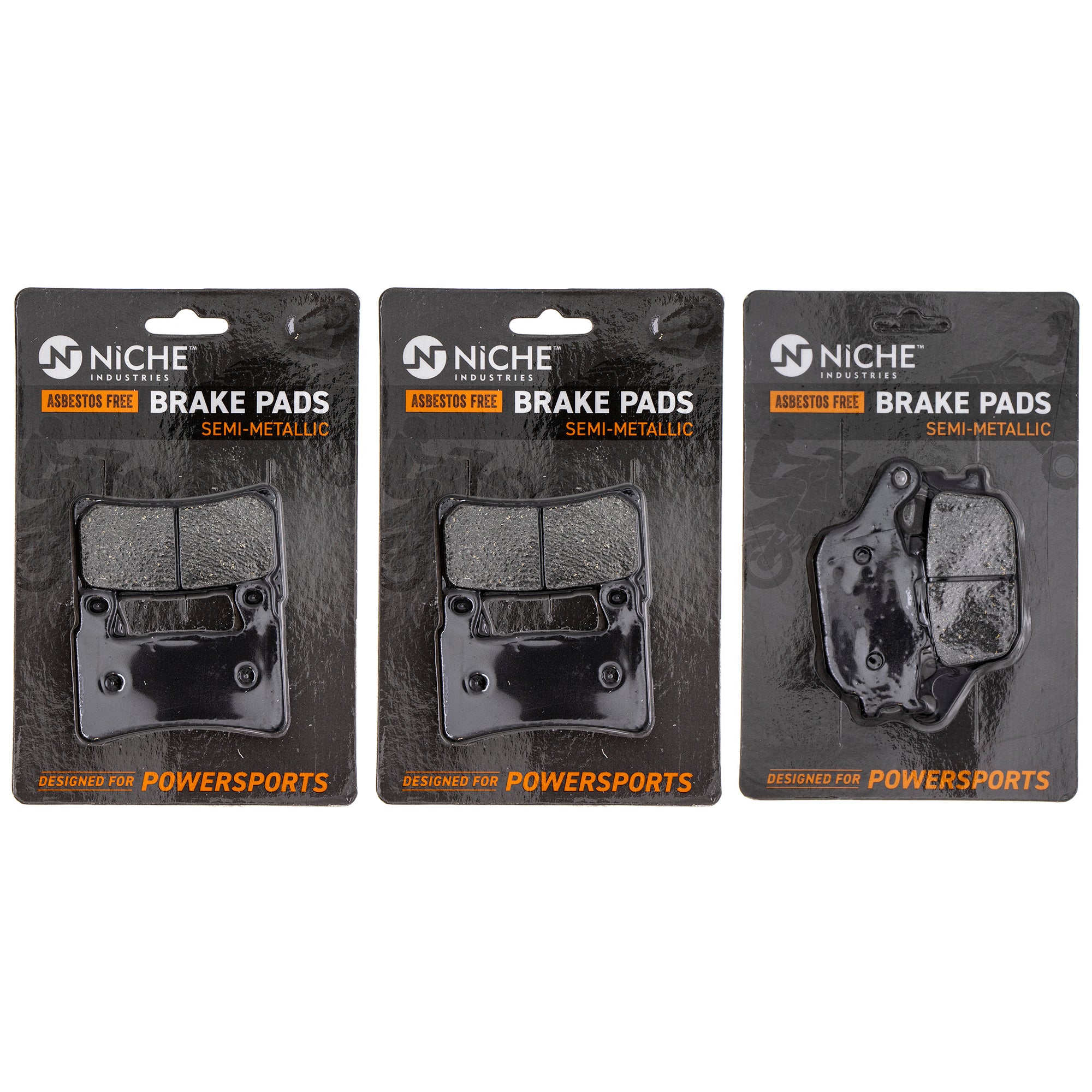 Semi-Metallic Brake Pad Set Front/Rear for zOTHER Kawasaki Honda Harley Davidson RC51 NICHE MK1002464
