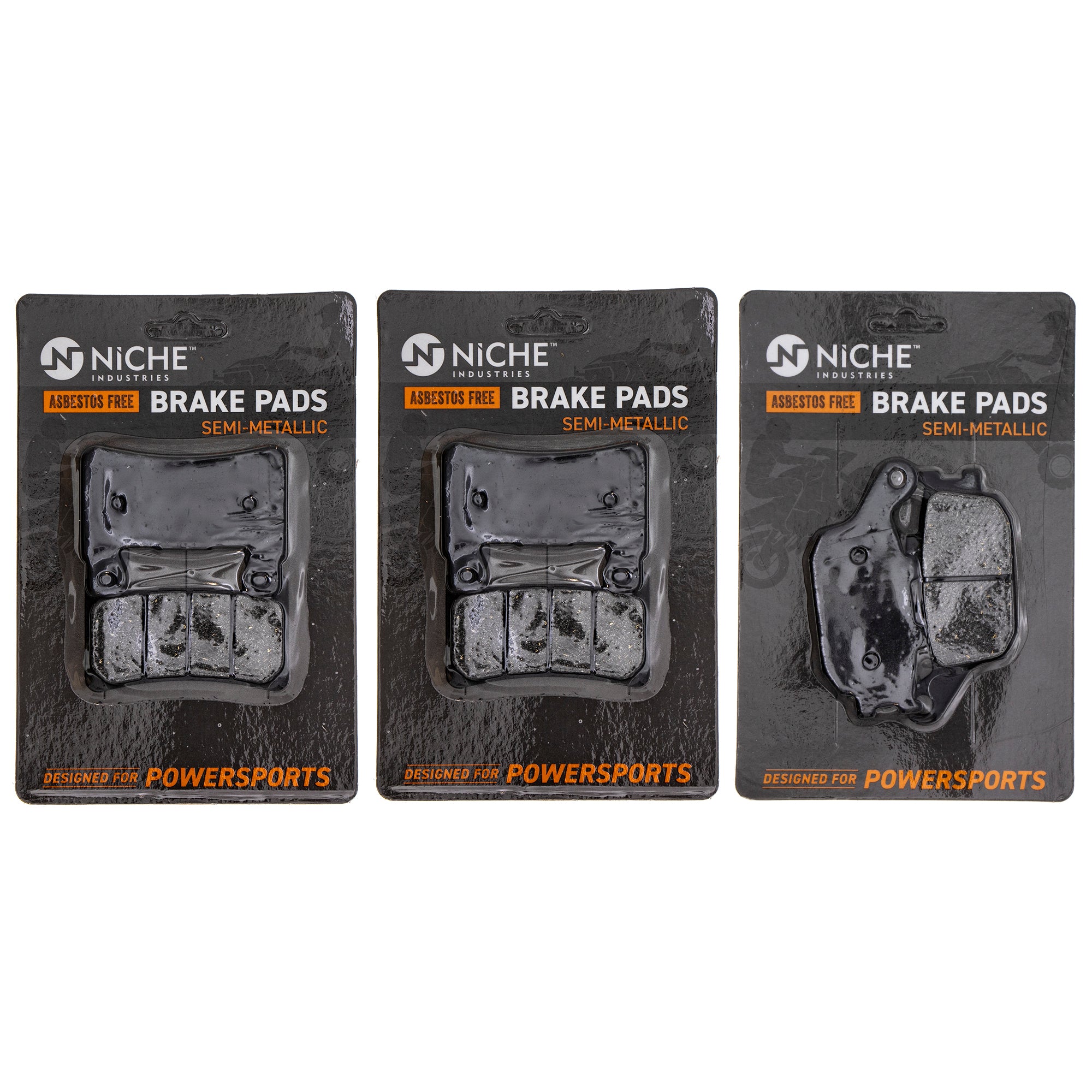 Semi-Metallic Brake Pad Set Front/Rear for zOTHER Honda RC51 CBR900RR 43105-MW0-425 NICHE MK1002466