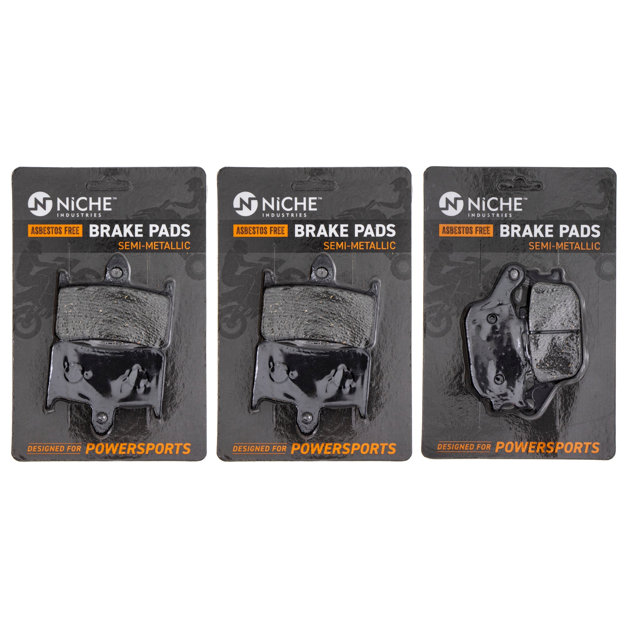 Semi-Metallic Brake Pad Set Front/Rear for zOTHER Honda Super 919 43105-MW0-425 NICHE MK1002470