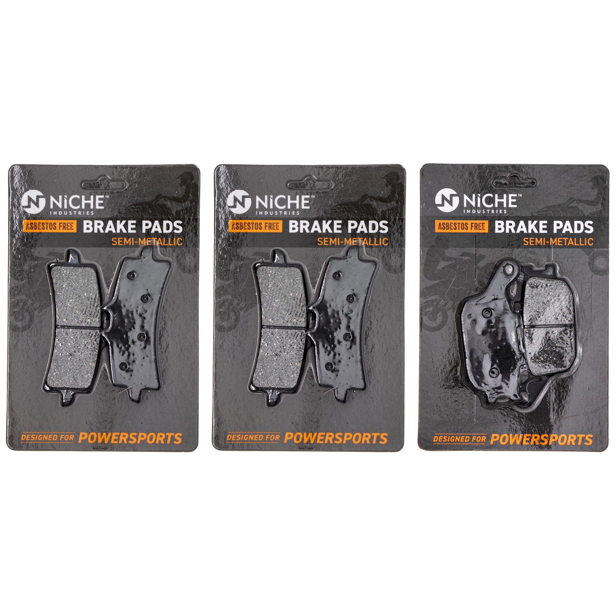 Semi-Metallic Brake Pad Set Front/Rear for zOTHER Triumph Suzuki KTM Kawasaki Husqvarna NICHE MK1002482