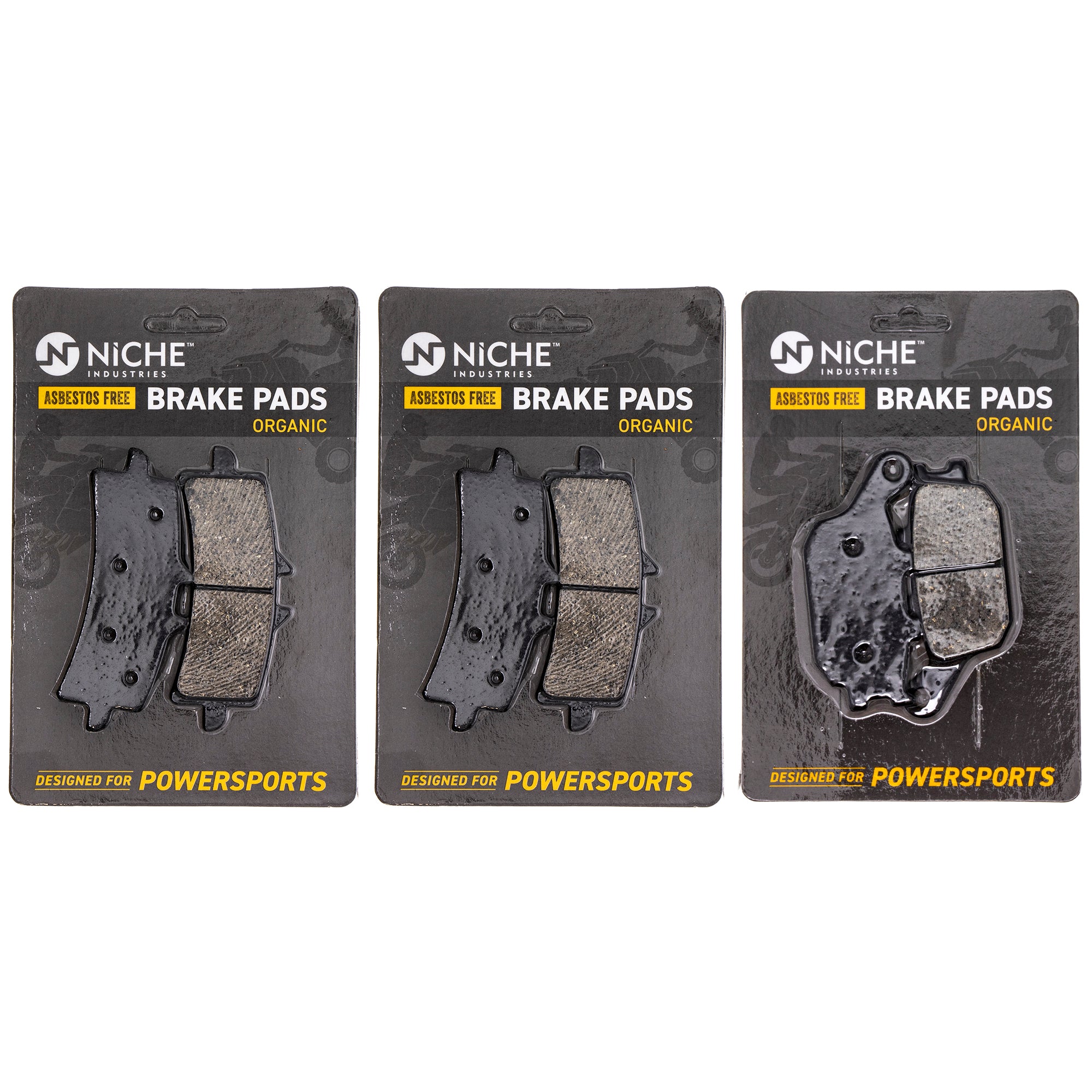 Brake Pad Kit Front/Rear for zOTHER Triumph Suzuki KTM Kawasaki Husqvarna Poulan Craftsman NICHE MK1002483