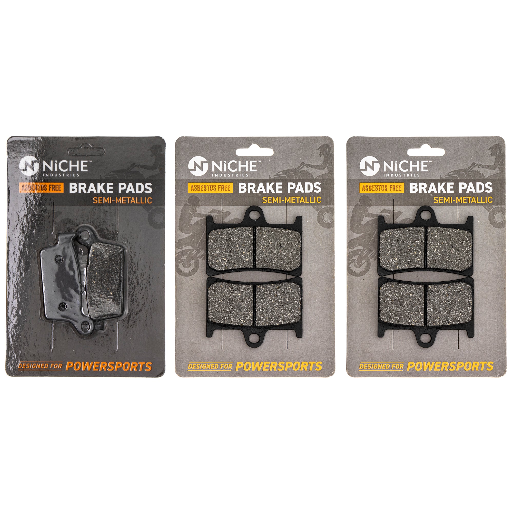 Semi-Metallic Brake Pad Set Front/Rear for zOTHER Yamaha YZF 5EB-W0046-00-00 NICHE MK1002492