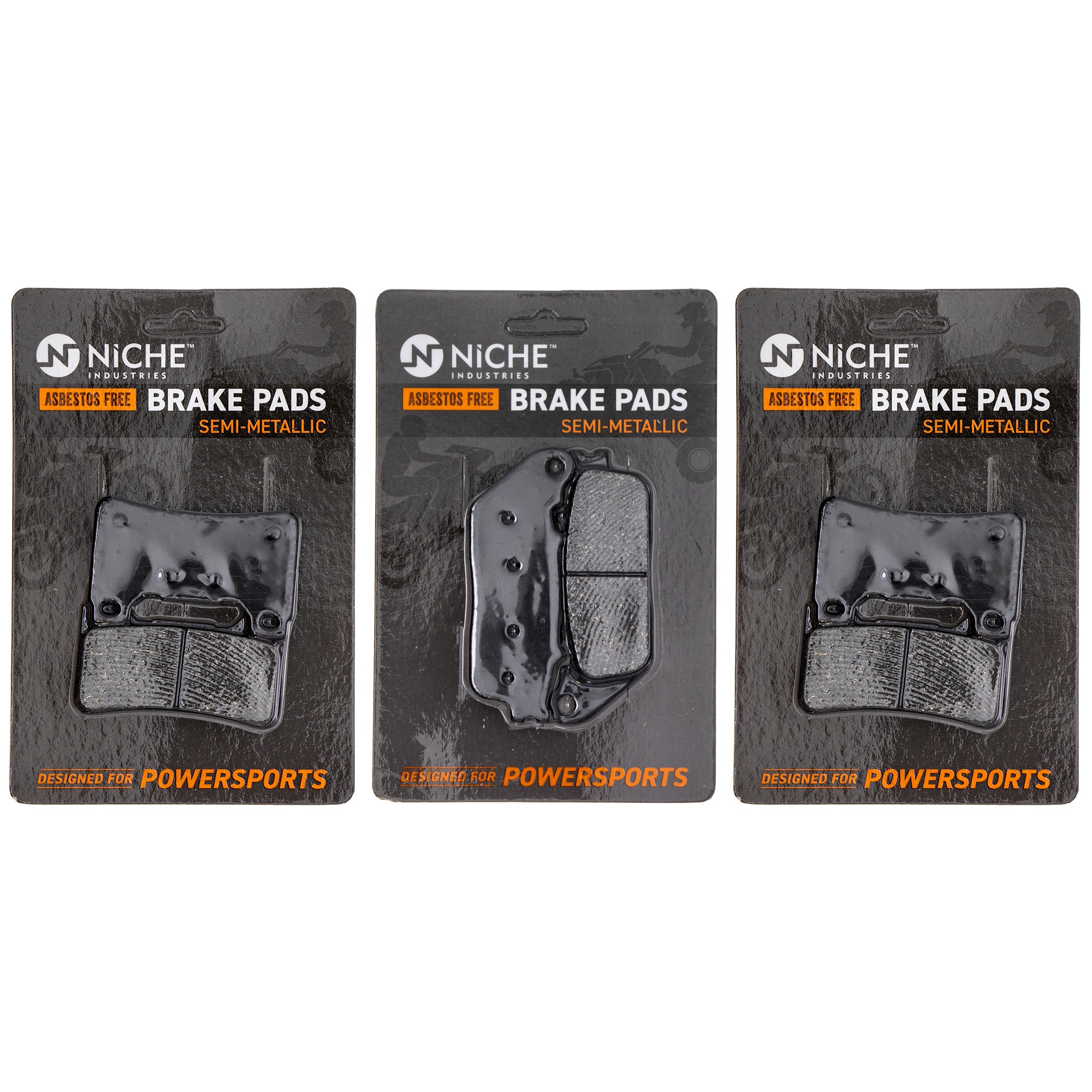 Semi-Metallic Brake Pad Set Front/Rear for zOTHER Honda Interceptor CB1000R 06455-MEL-D23 NICHE MK1002494