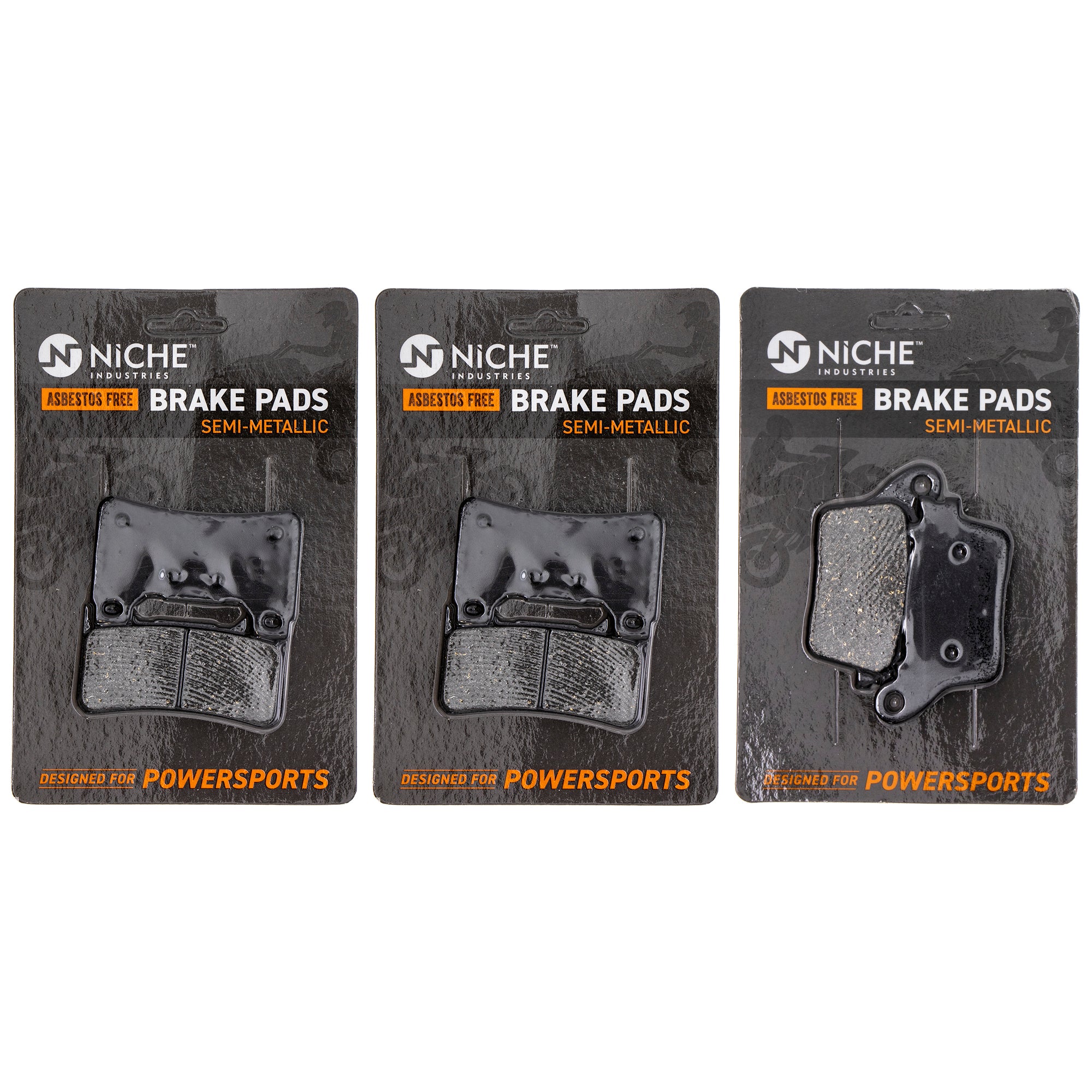 Semi-Metallic Brake Pad Set Front/Rear for zOTHER Yamaha Suzuki Kawasaki Honda CBR600RR NICHE MK1002496