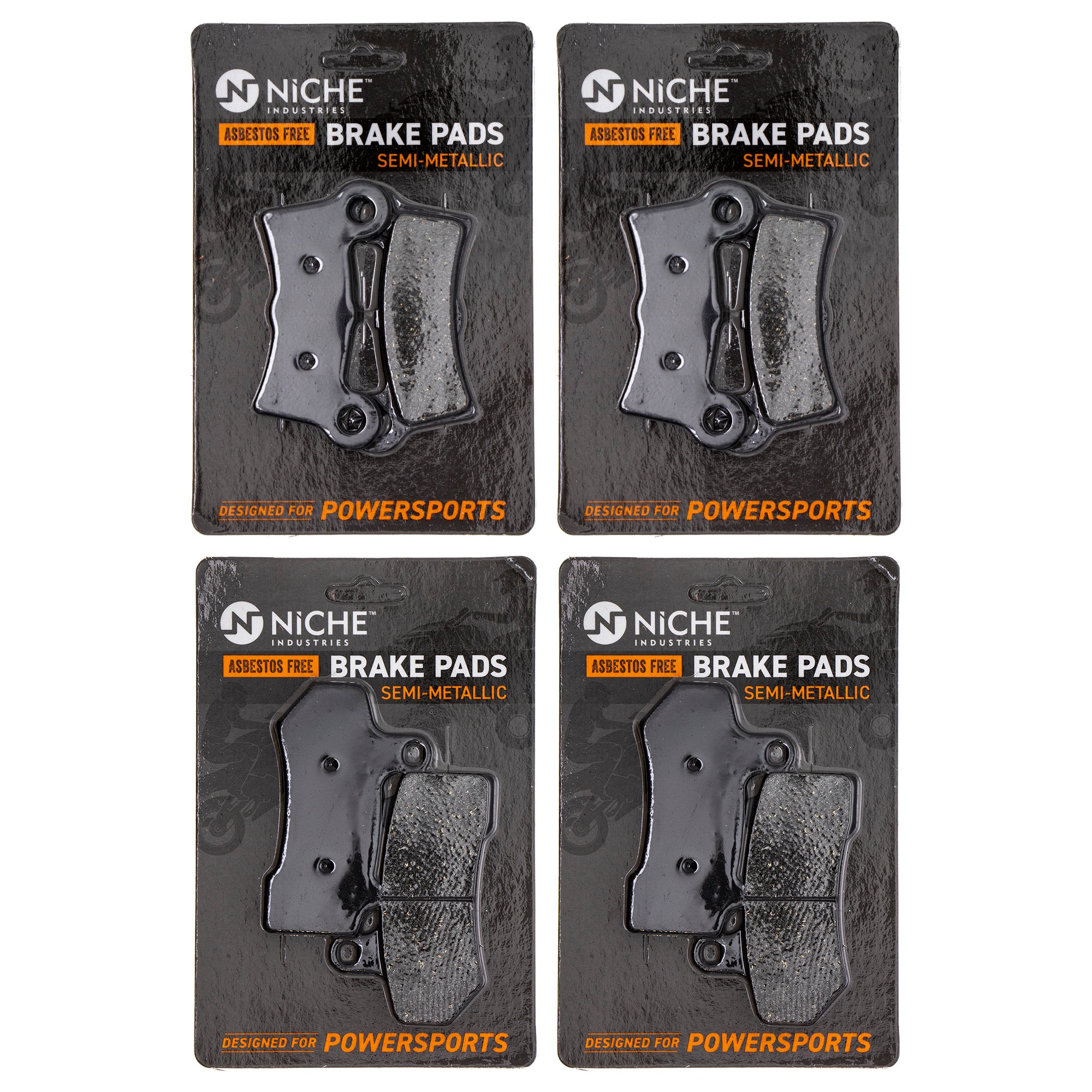 Semi-Metallic Brake Pad Set for Harley Davidson Tri Street 41854-08 83911-09B NICHE MK1002500