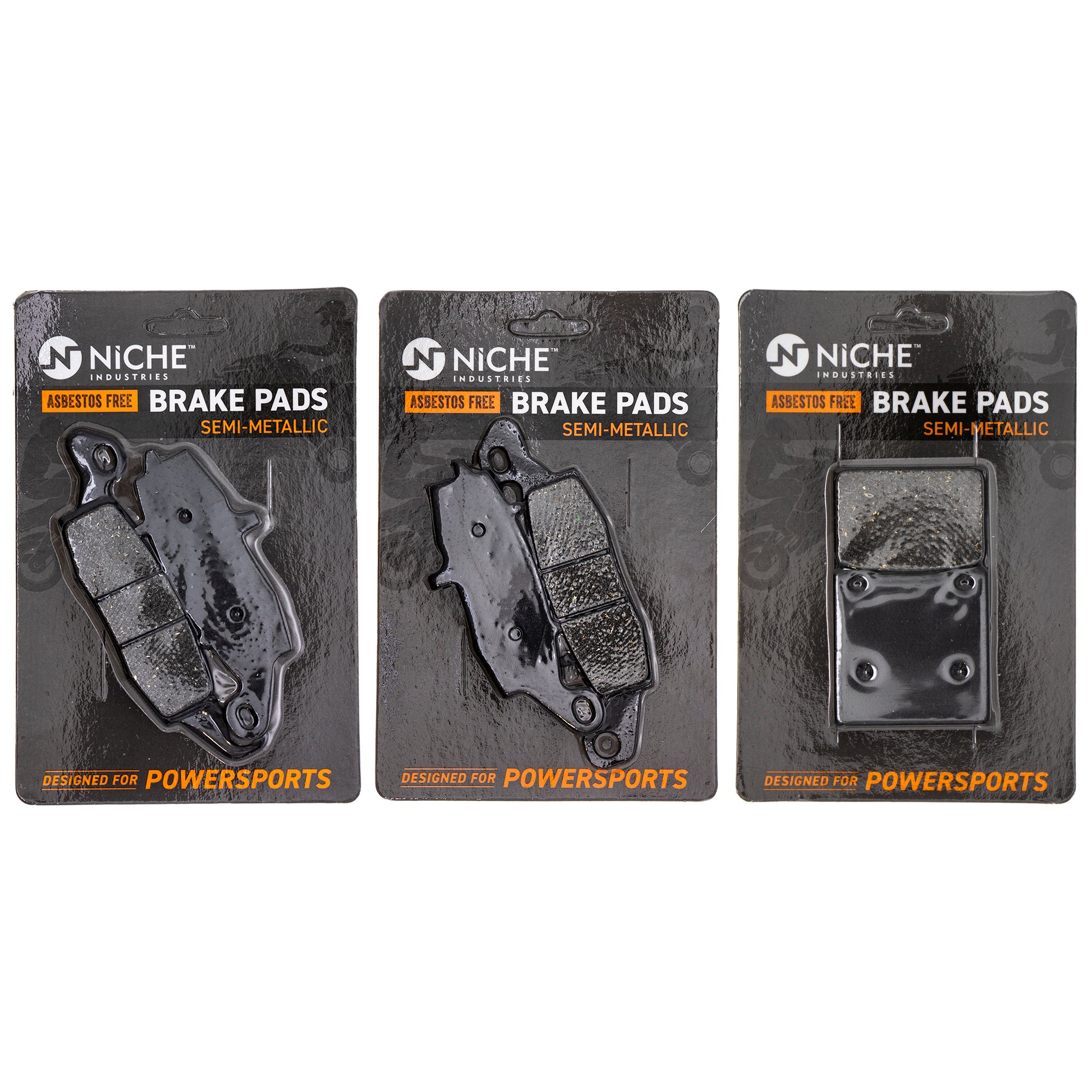 Semi-Metallic Brake Pad Set Front/Rear for zOTHER Suzuki Kawasaki SV650S SV650 Katana NICHE MK1002505