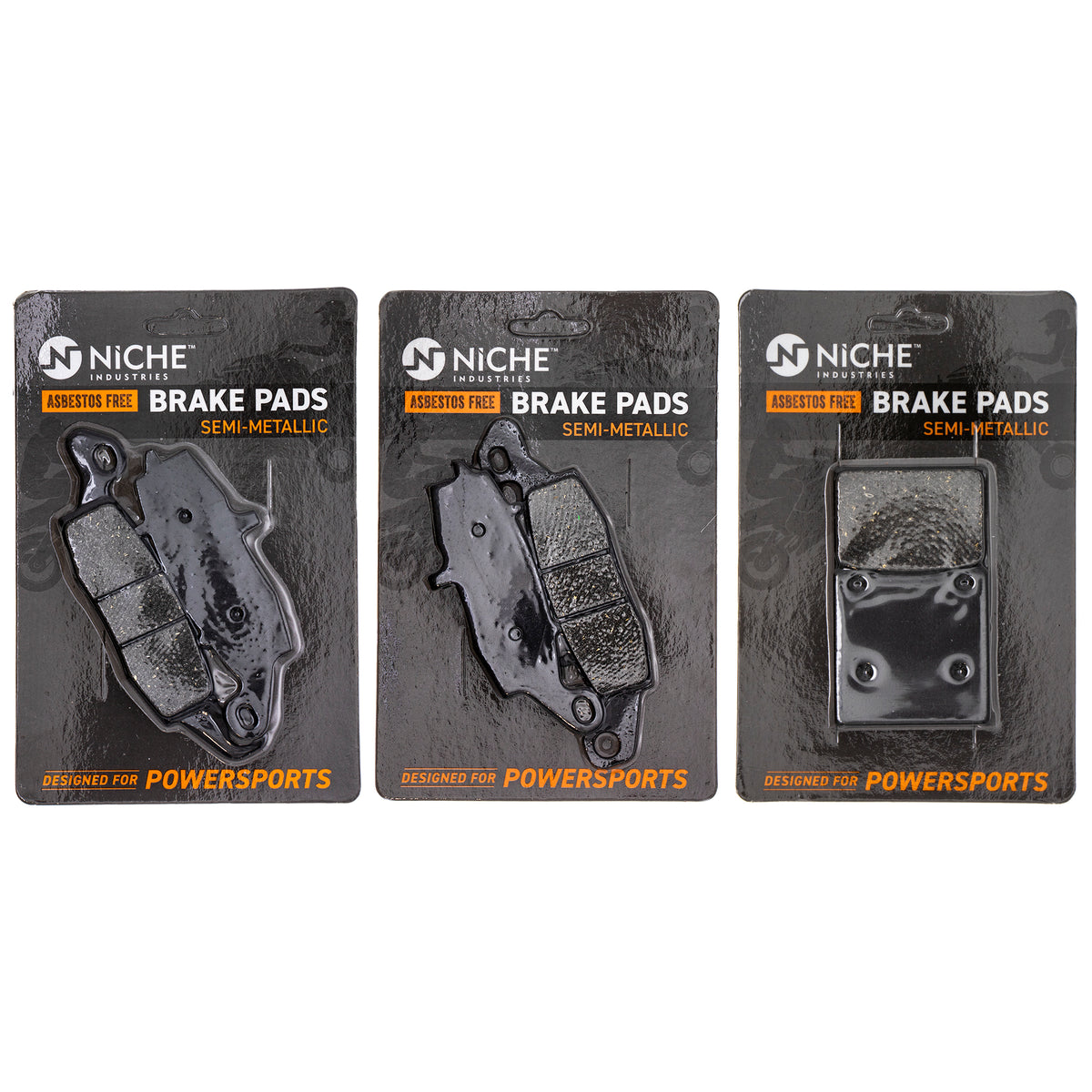 Semi-Metallic Brake Pad Set Front/Rear for zOTHER Suzuki Kawasaki SV650S SV650 Katana NICHE MK1002505