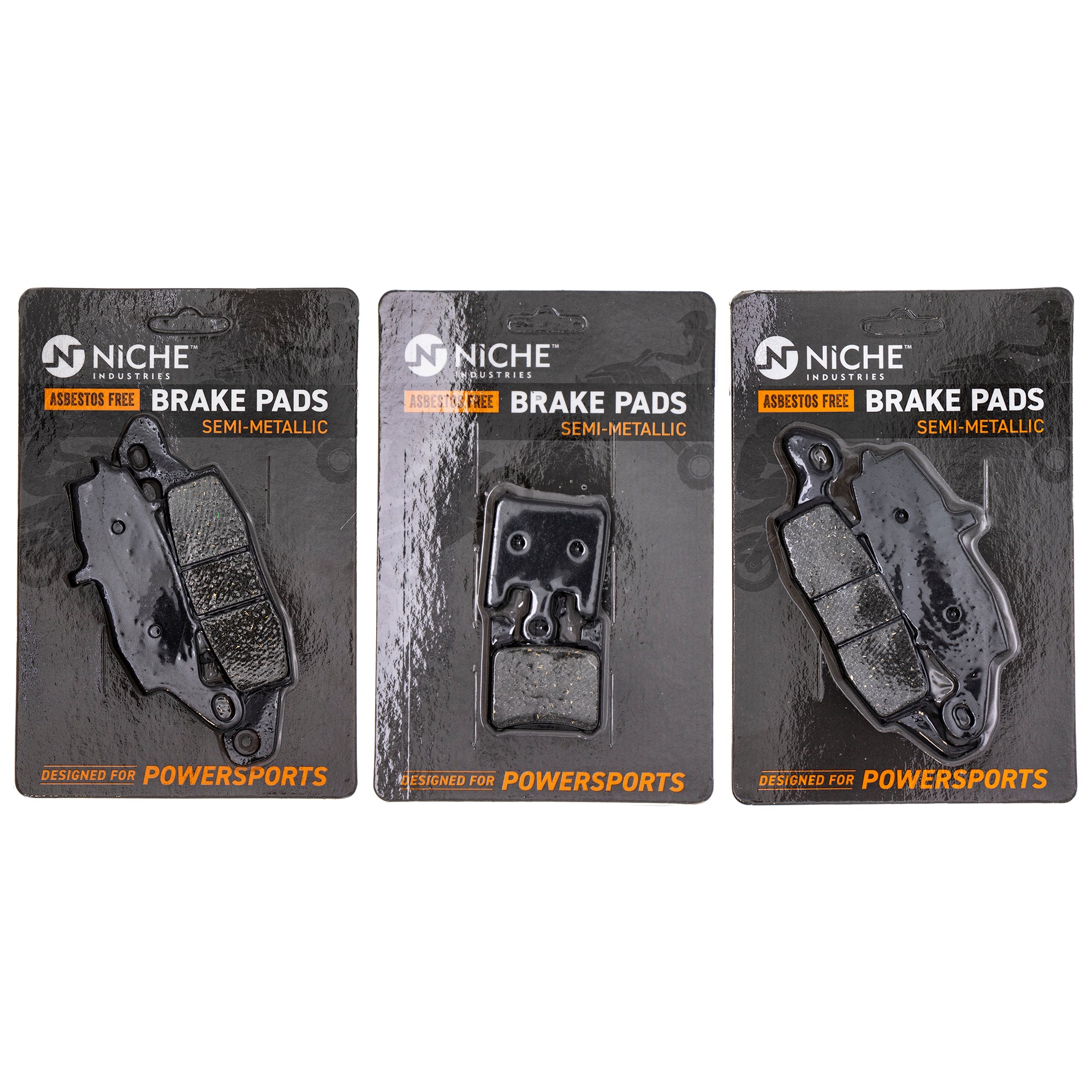 Semi-Metallic Brake Pad Set Front/Rear for zOTHER Suzuki Kawasaki Vulcan 43082-1264 NICHE MK1002531